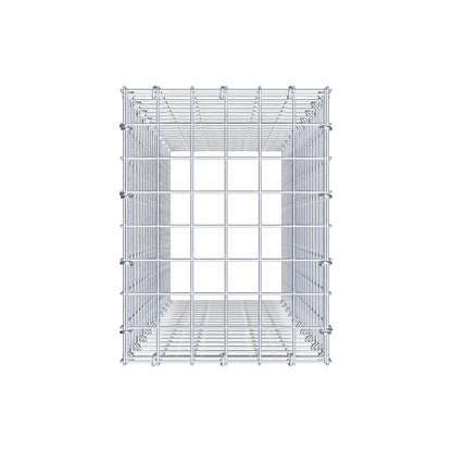 Anbaugabione Typ 3 100 cm x 30 cm x 40 cm (L x H x T), Maschenweite 5 cm x 5 cm, C-Ring