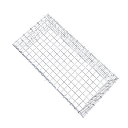 Typ 3 påbyggnadsgabion 100 cm x 30 cm x 50 cm (L x H x D), maskstorlek 5 cm x 5 cm, C-ring