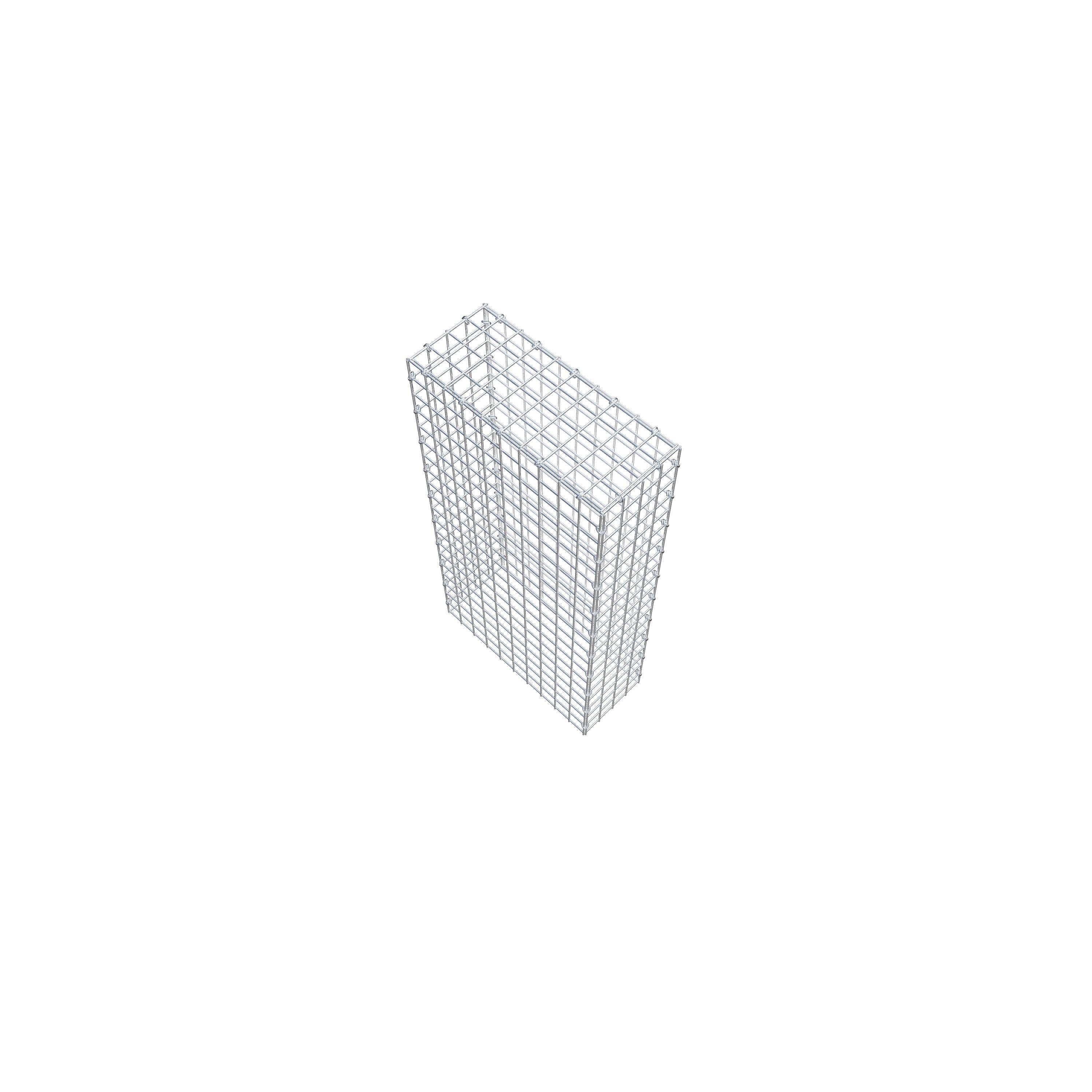 Mounted gabion type 3 100 cm x 50 cm x 20 cm (L x H x D), mesh size 5 cm x 5 cm, C-ring