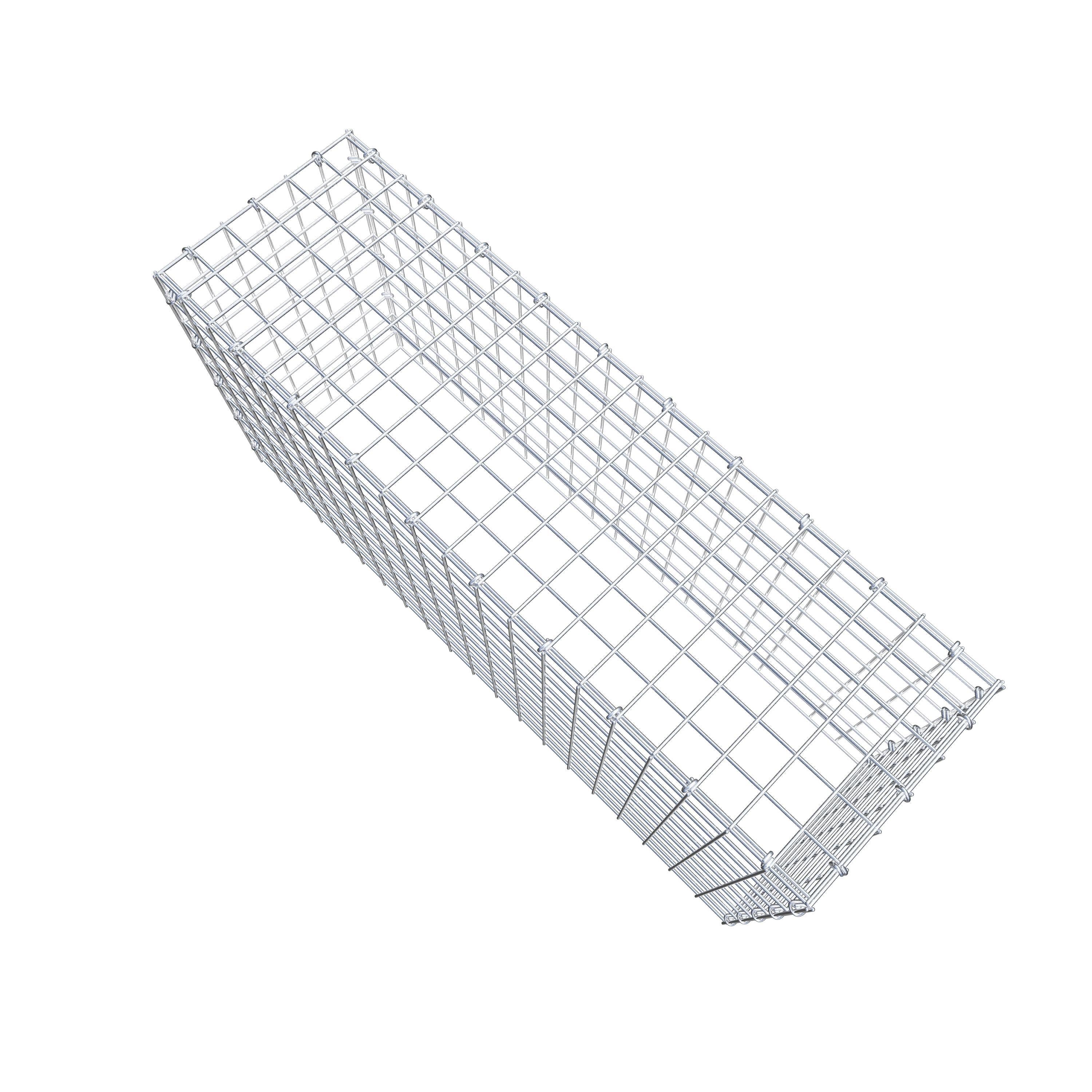 Mounted gabion type 3 100 cm x 50 cm x 30 cm (L x H x D), mesh size 5 cm x 5 cm, C-ring