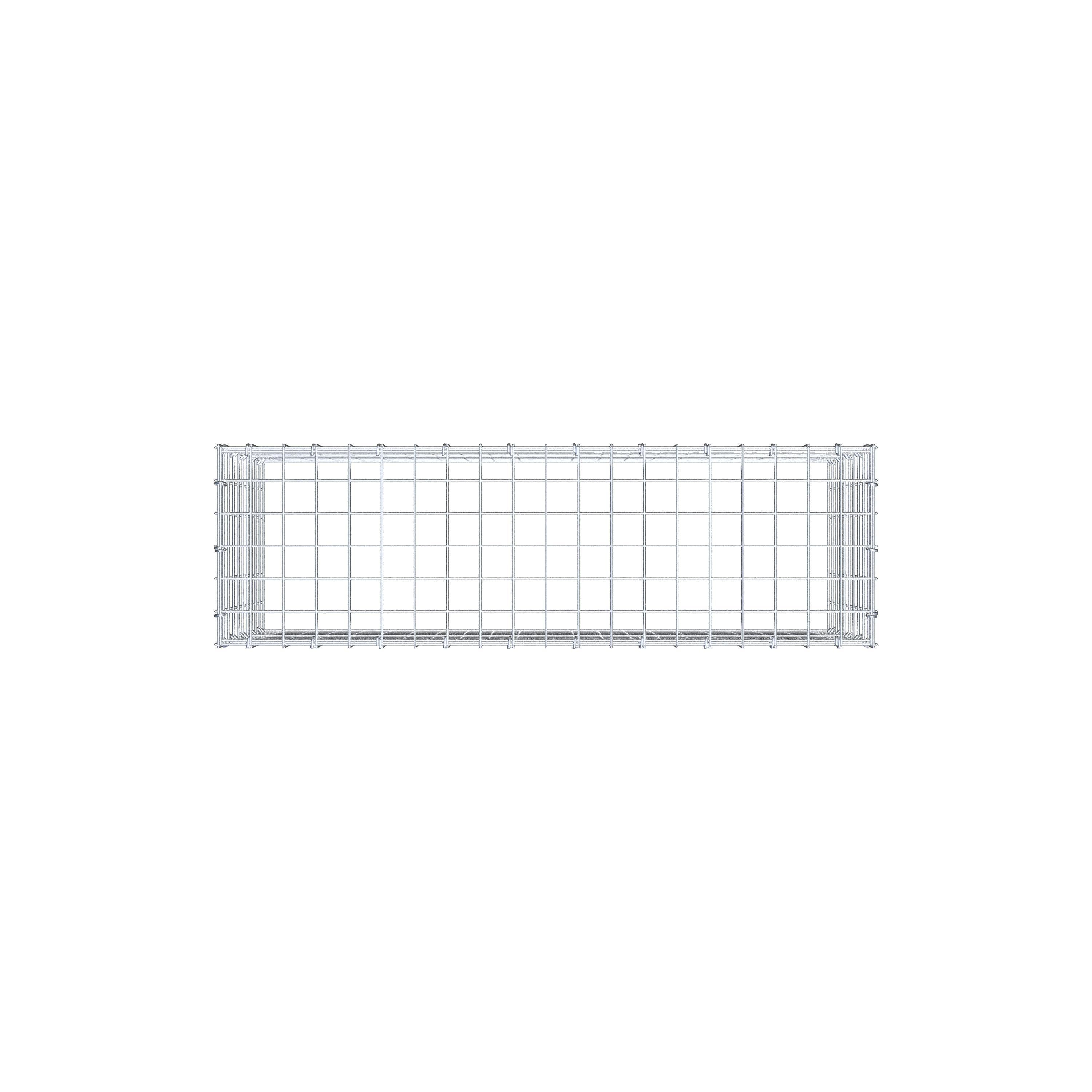 Mounted gabion type 3 100 cm x 50 cm x 30 cm (L x H x D), mesh size 5 cm x 5 cm, C-ring