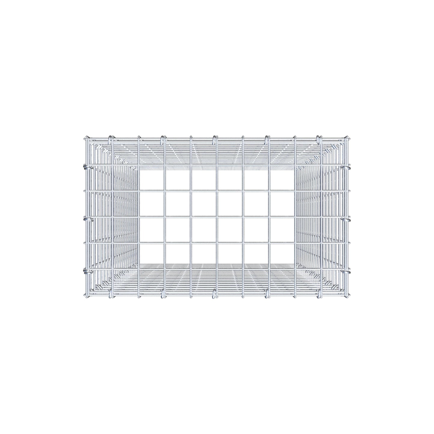 Fourche rapportée type 3 100 cm x 50 cm x 30 cm (L x H x P), mailles 5 cm x 5 cm, anneau en C