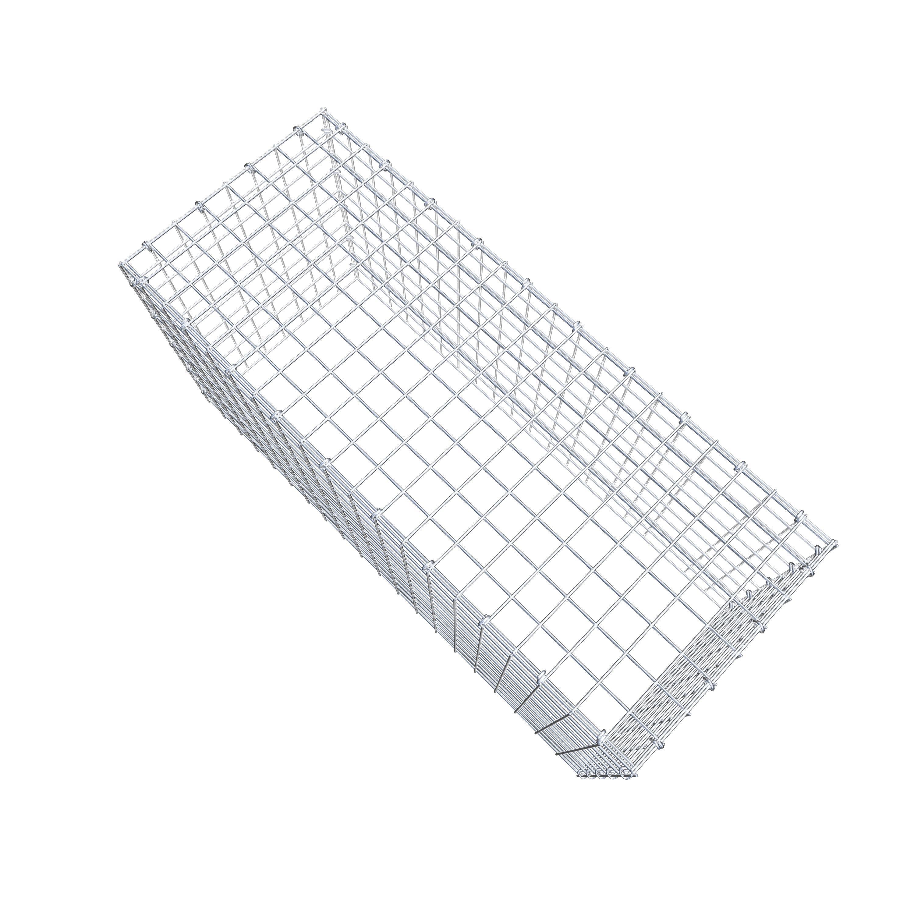 Mounted gabion type 3 100 cm x 50 cm x 40 cm (L x H x D), mesh size 5 cm x 5 cm, C-ring