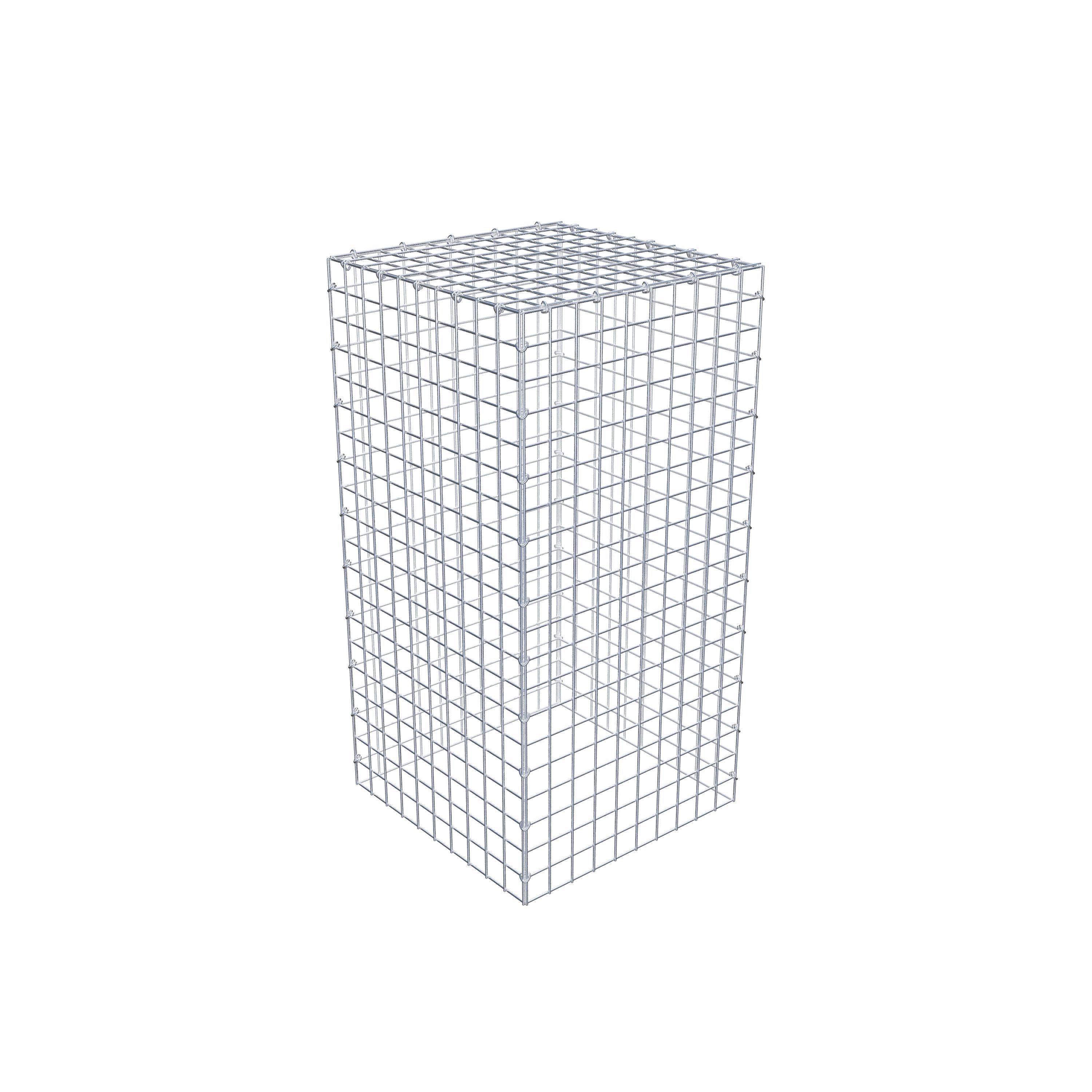 Mounted gabion type 3 100 cm x 50 cm x 50 cm (L x H x D), mesh size 5 cm x 5 cm, C-ring