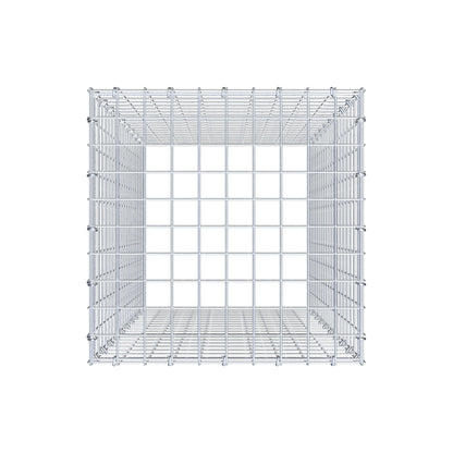 Mounted gabion type 3 100 cm x 50 cm x 50 cm (L x H x D), mesh size 5 cm x 5 cm, C-ring