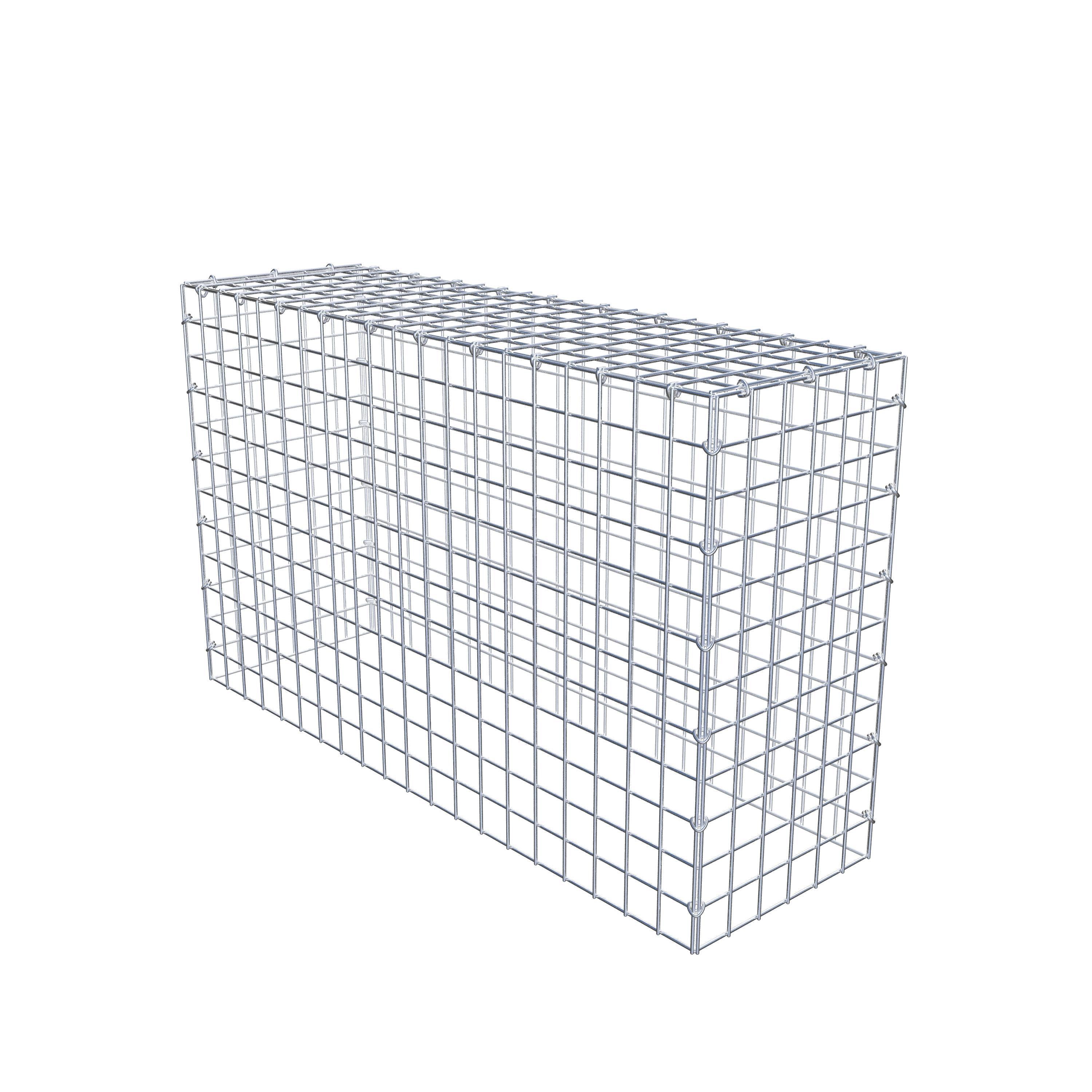 Mounted gabion type 3 100 cm x 60 cm x 30 cm (L x H x D), mesh size 5 cm x 5 cm, C-ring