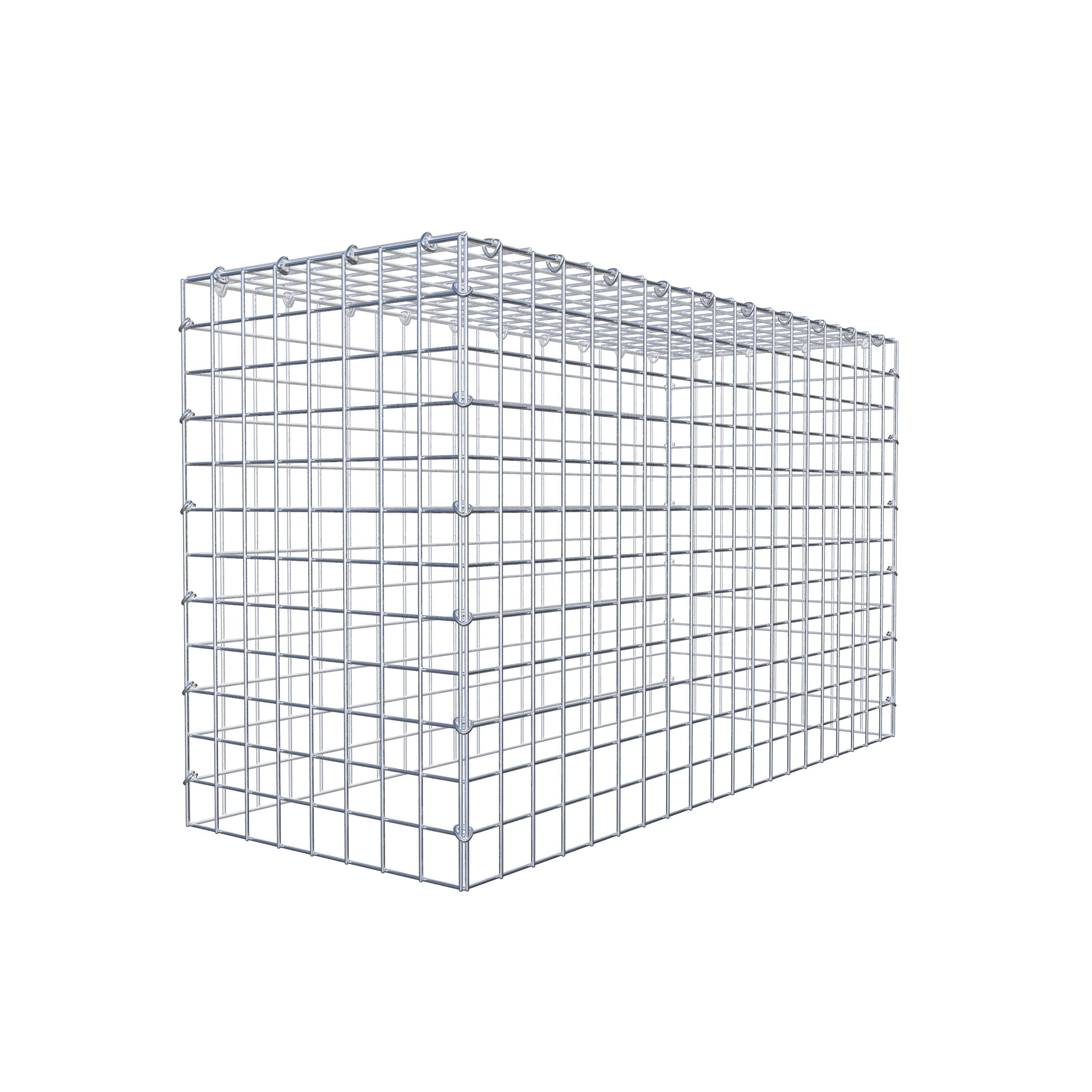 Mounted gabion type 3 100 cm x 60 cm x 40 cm (L x H x D), mesh size 5 cm x 5 cm, C-ring