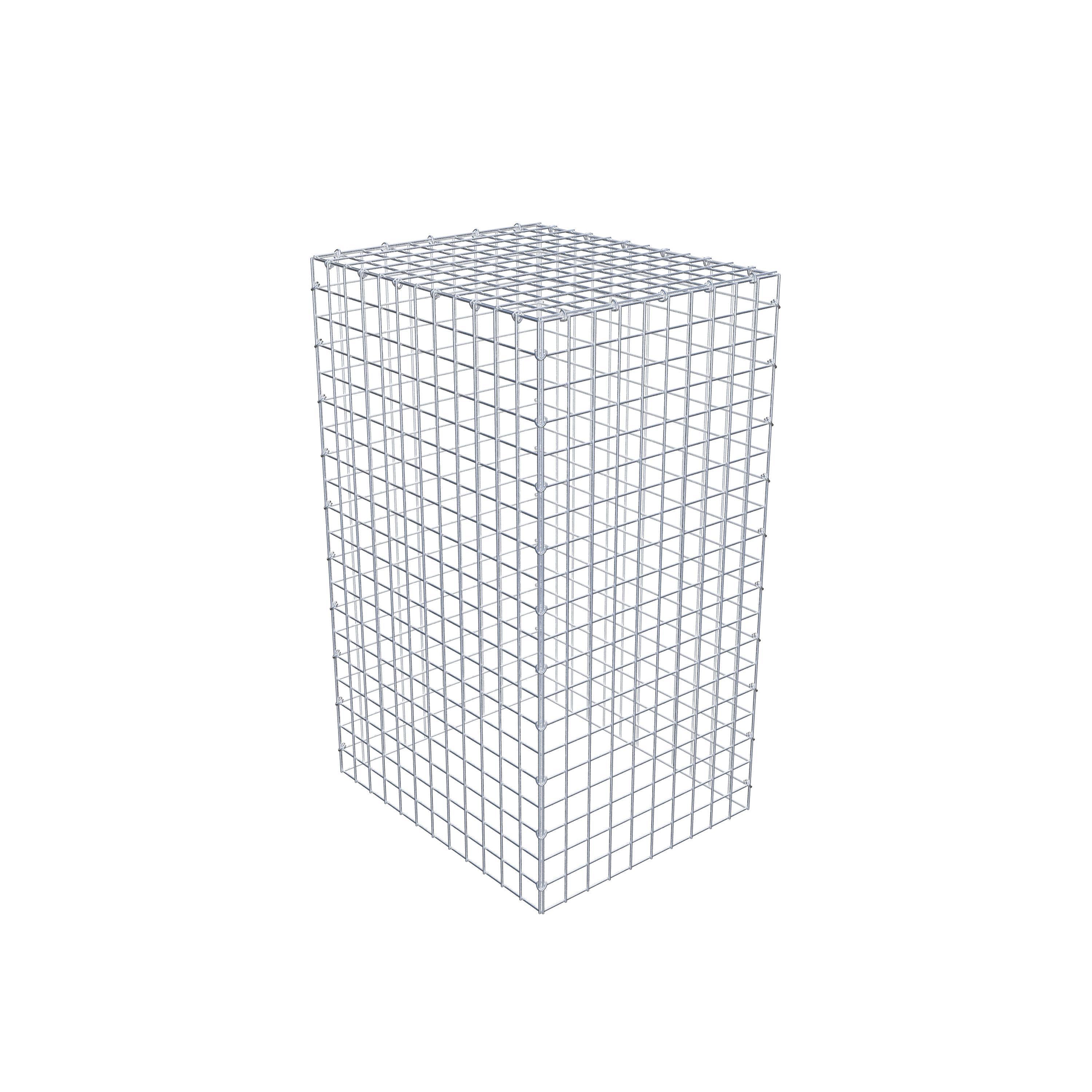 Monteret gabion type 3 100 cm x 60 cm x 50 cm (L x H x D), maskestørrelse 5 cm x 5 cm, C-ring