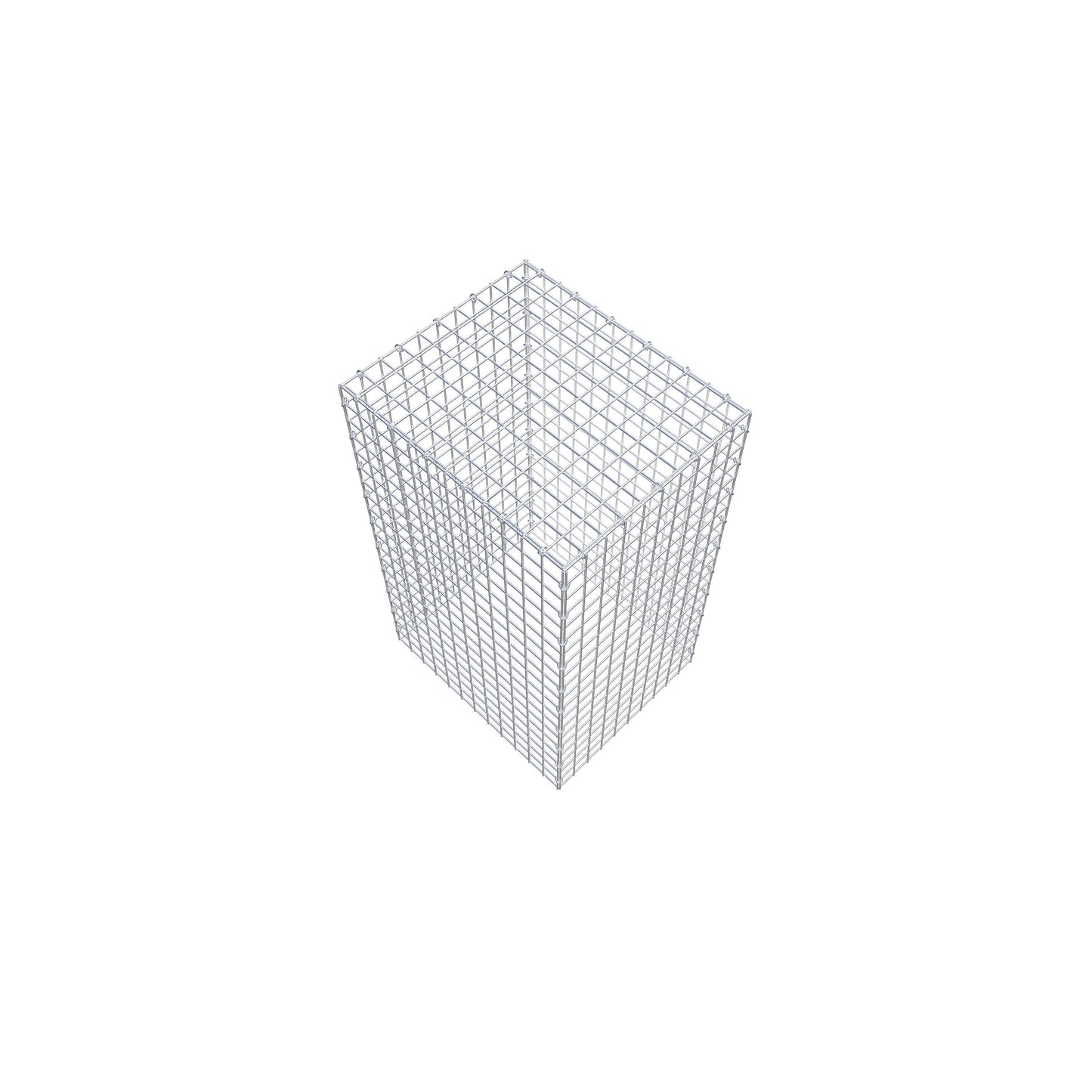 Type 3 oplegkorf 100 cm x 60 cm x 50 cm (L x H x D), maaswijdte 5 cm x 5 cm, C-ring