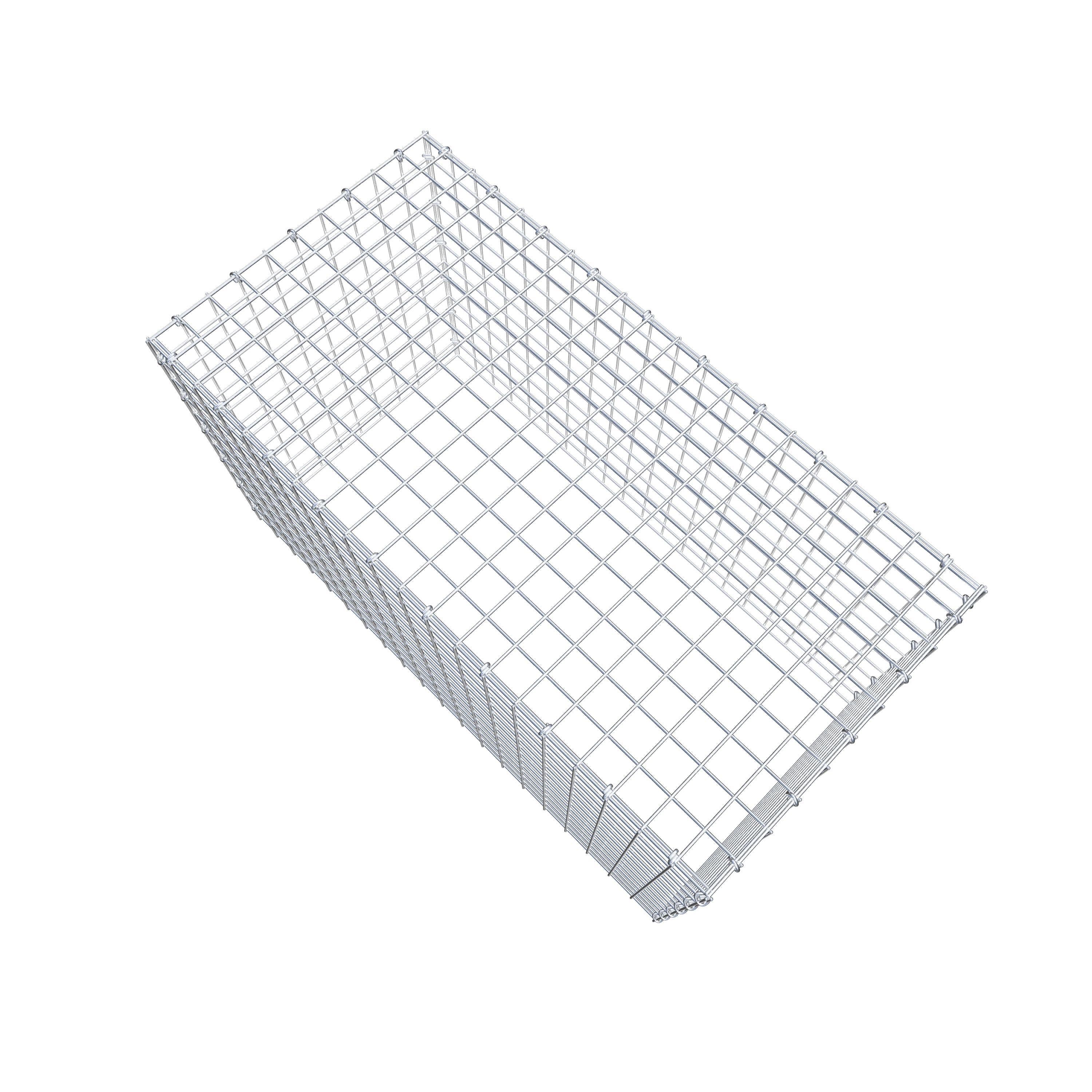 Mounted gabion type 3 100 cm x 60 cm x 50 cm (L x H x D), mesh size 5 cm x 5 cm, C-ring