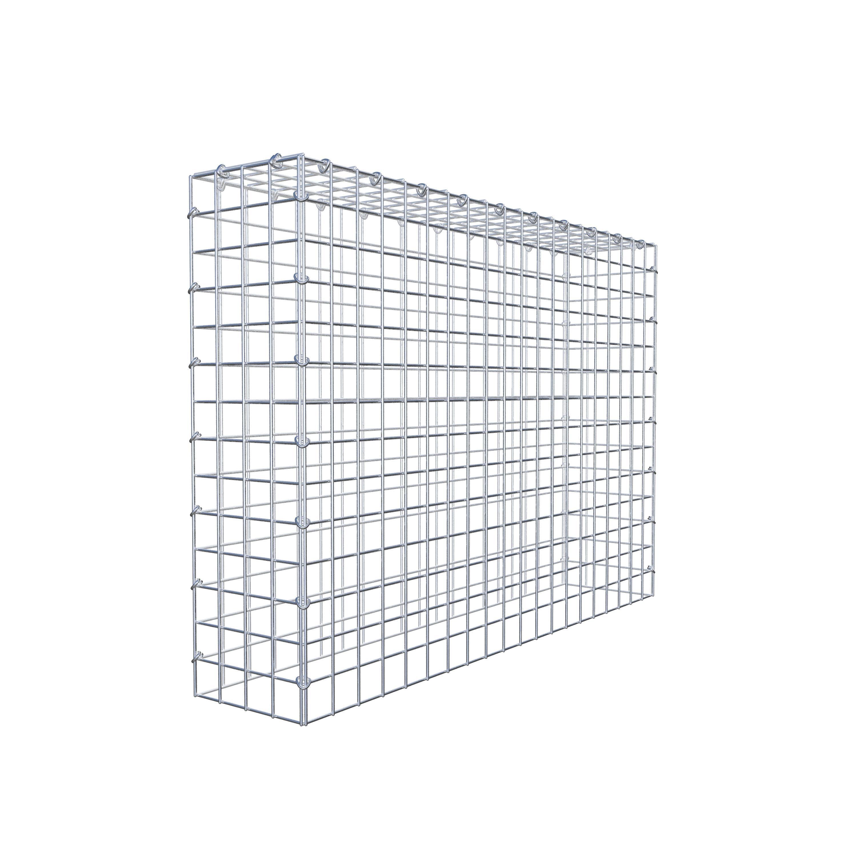 Mounted gabion type 3 100 cm x 70 cm x 20 cm (L x H x D), mesh size 5 cm x 5 cm, C-ring