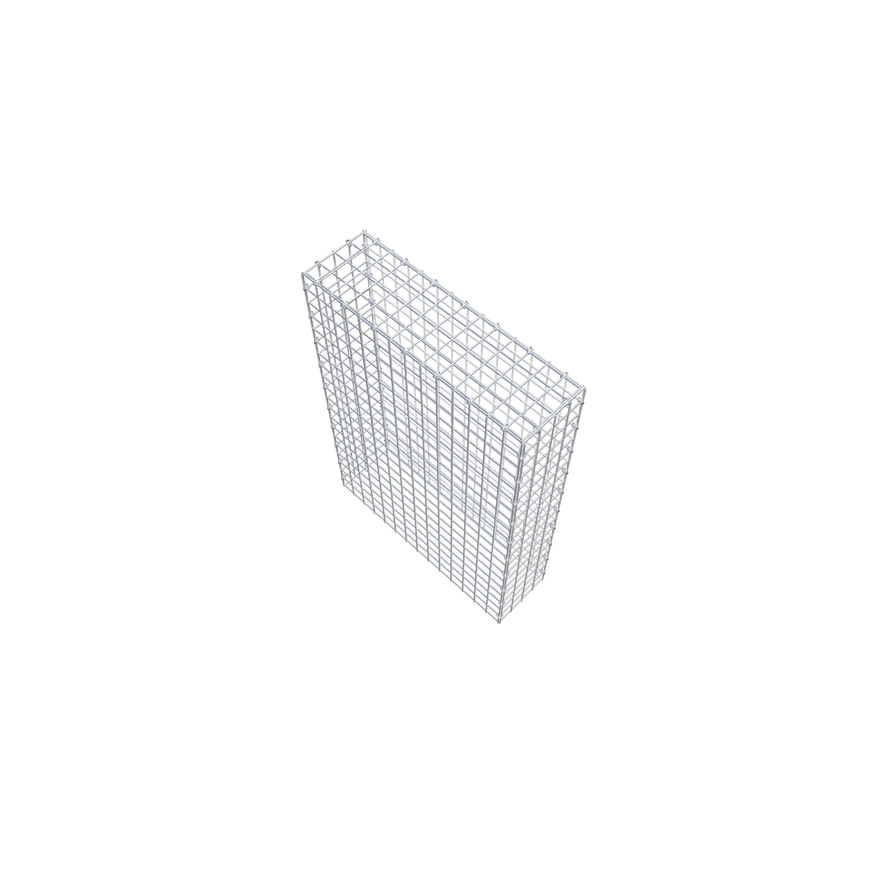 Mounted gabion type 3 100 cm x 70 cm x 20 cm (L x H x D), mesh size 5 cm x 5 cm, C-ring