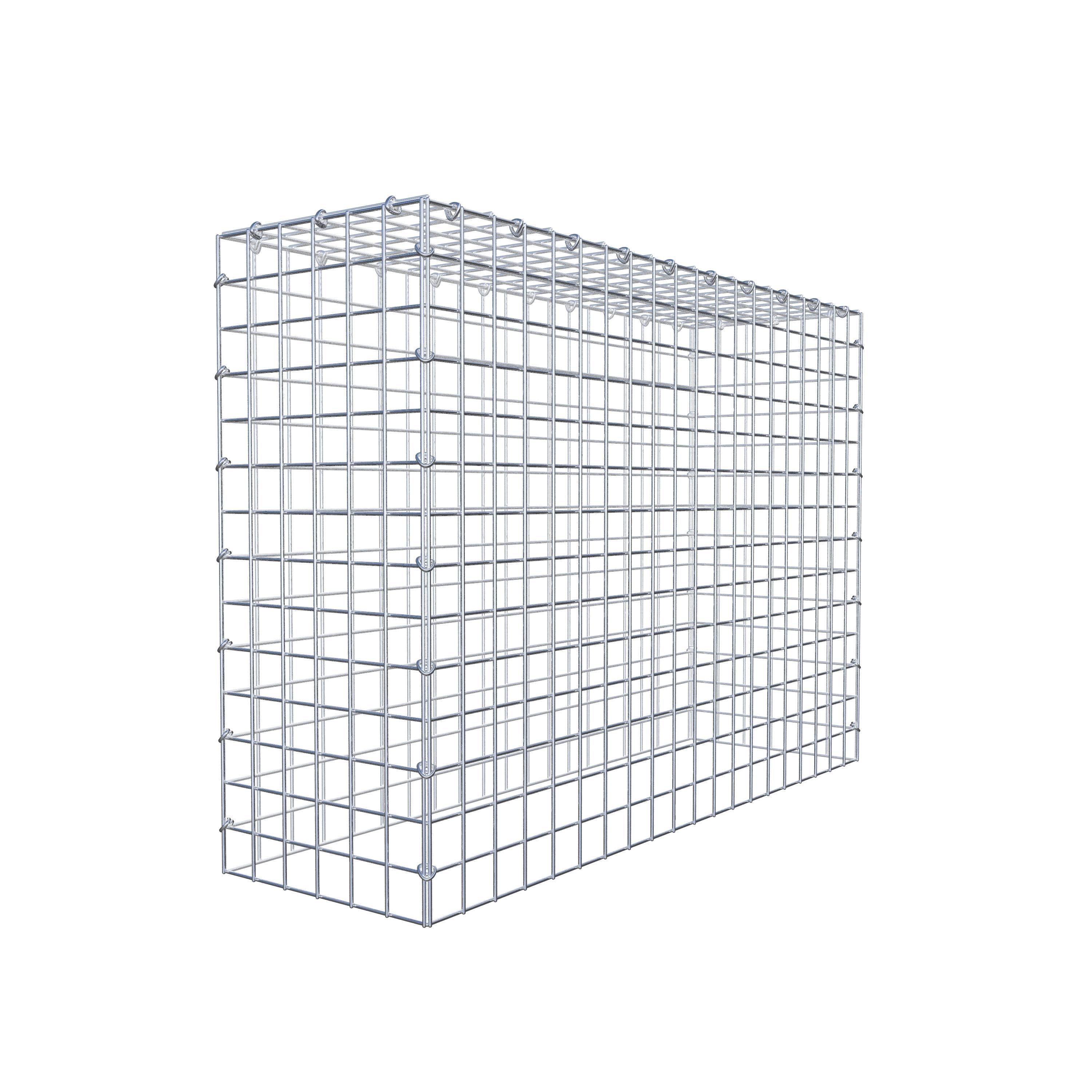 Mounted gabion type 3 100 cm x 70 cm x 30 cm (L x H x D), mesh size 5 cm x 5 cm, C-ring