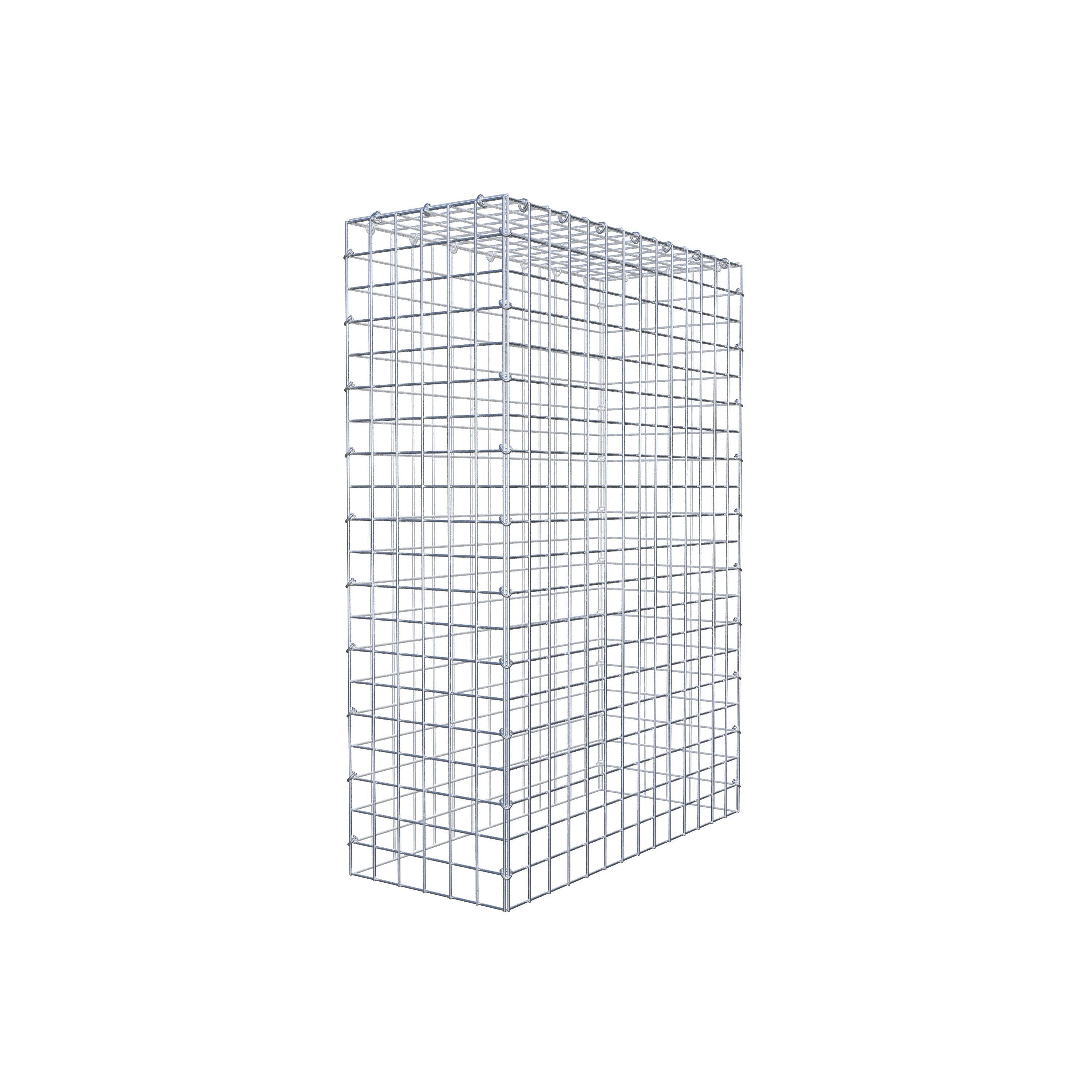 Mounted gabion type 3 100 cm x 70 cm x 30 cm (L x H x D), mesh size 5 cm x 5 cm, C-ring