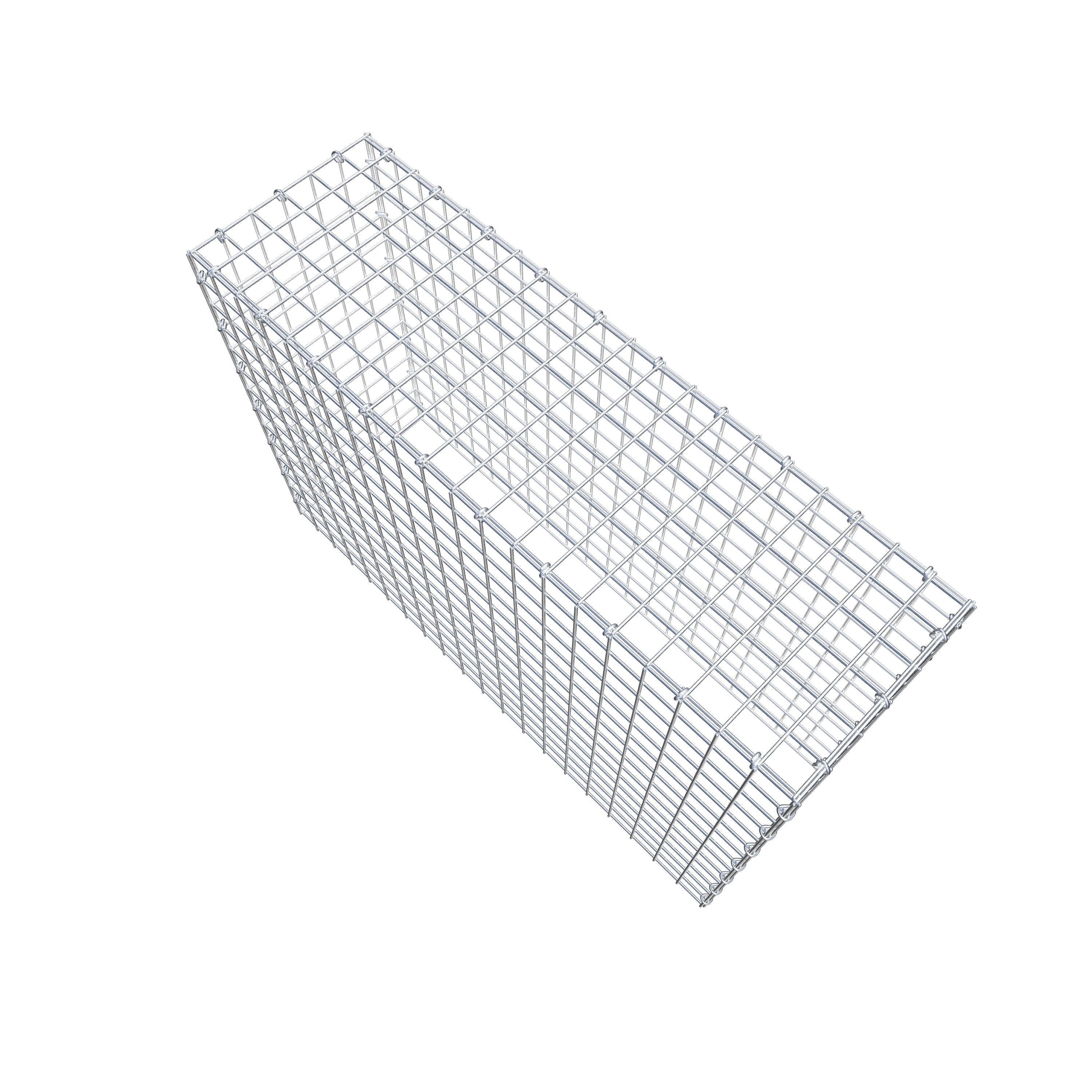 Mounted gabion type 3 100 cm x 70 cm x 30 cm (L x H x D), mesh size 5 cm x 5 cm, C-ring