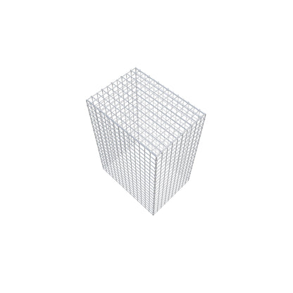 Typ 3 påbyggnadsgabion 100 cm x 70 cm x 50 cm (L x H x D), maskstorlek 5 cm x 5 cm, C-ring