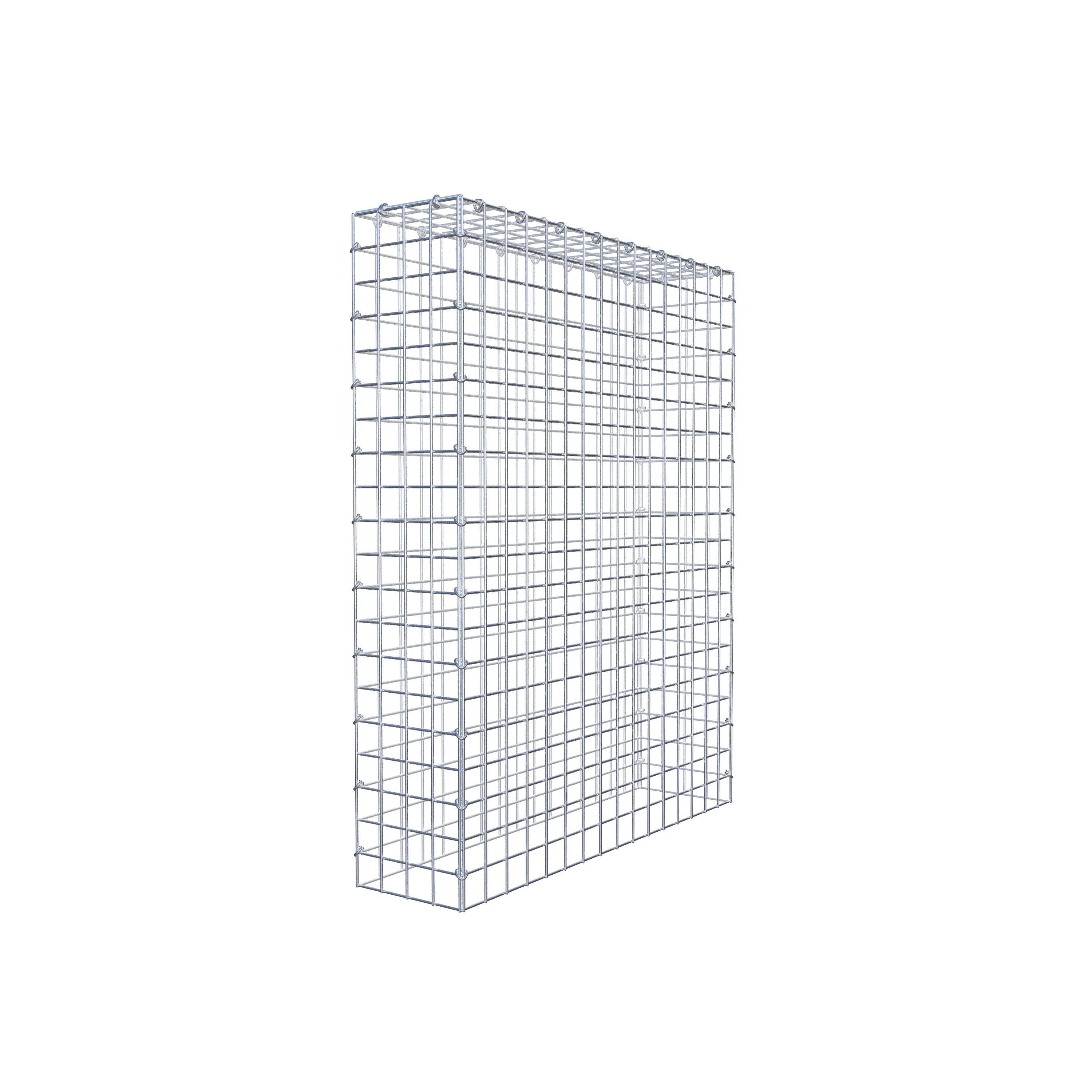 Mounted gabion type 3 100 cm x 80 cm x 20 cm (L x H x D), mesh size 5 cm x 5 cm, C-ring