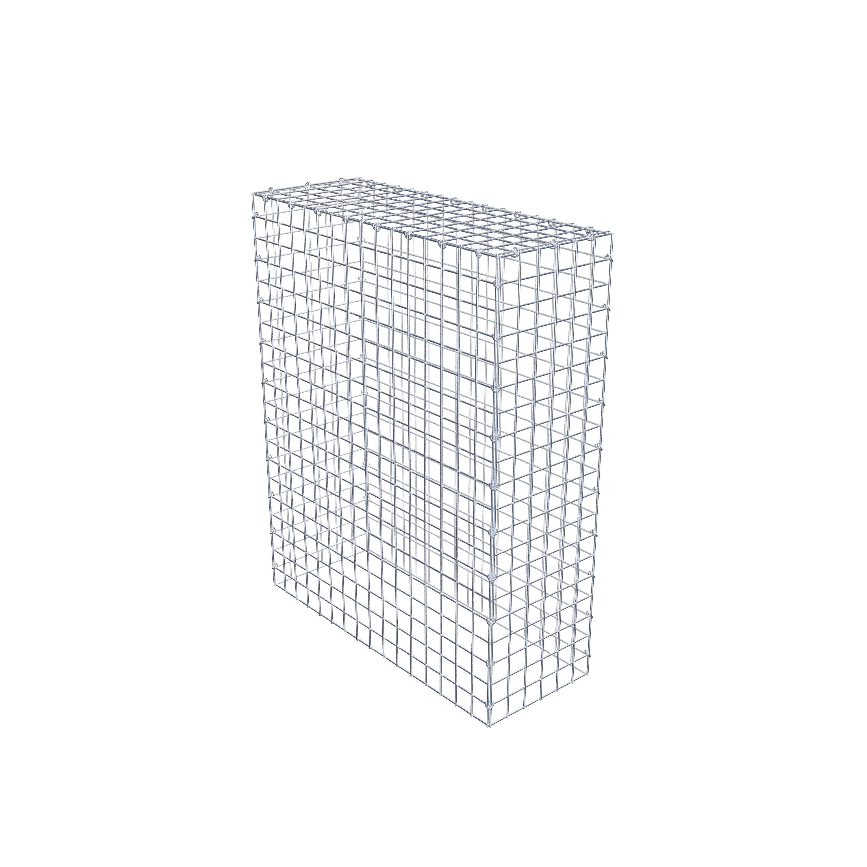 Typ 3 påbyggnadsgabion 100 cm x 80 cm x 30 cm (L x H x D), maskstorlek 5 cm x 5 cm, C-ring