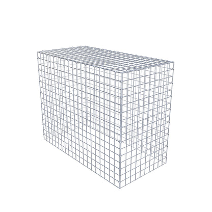 Typ 3 påbyggnadsgabion 100 cm x 80 cm x 50 cm (L x H x D), maskstorlek 5 cm x 5 cm, C-ring