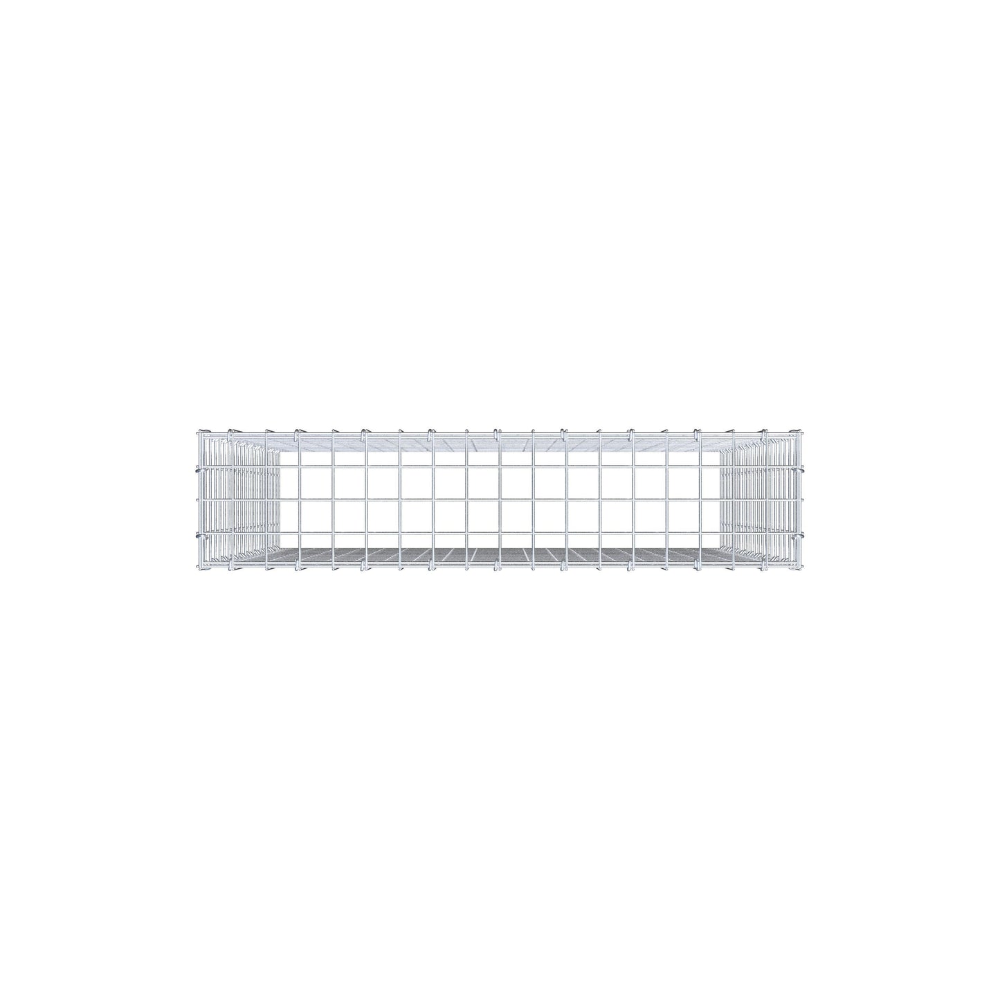 Type 3 oplegkorf 100 cm x 90 cm x 20 cm (L x H x D), maaswijdte 5 cm x 5 cm, C-ring