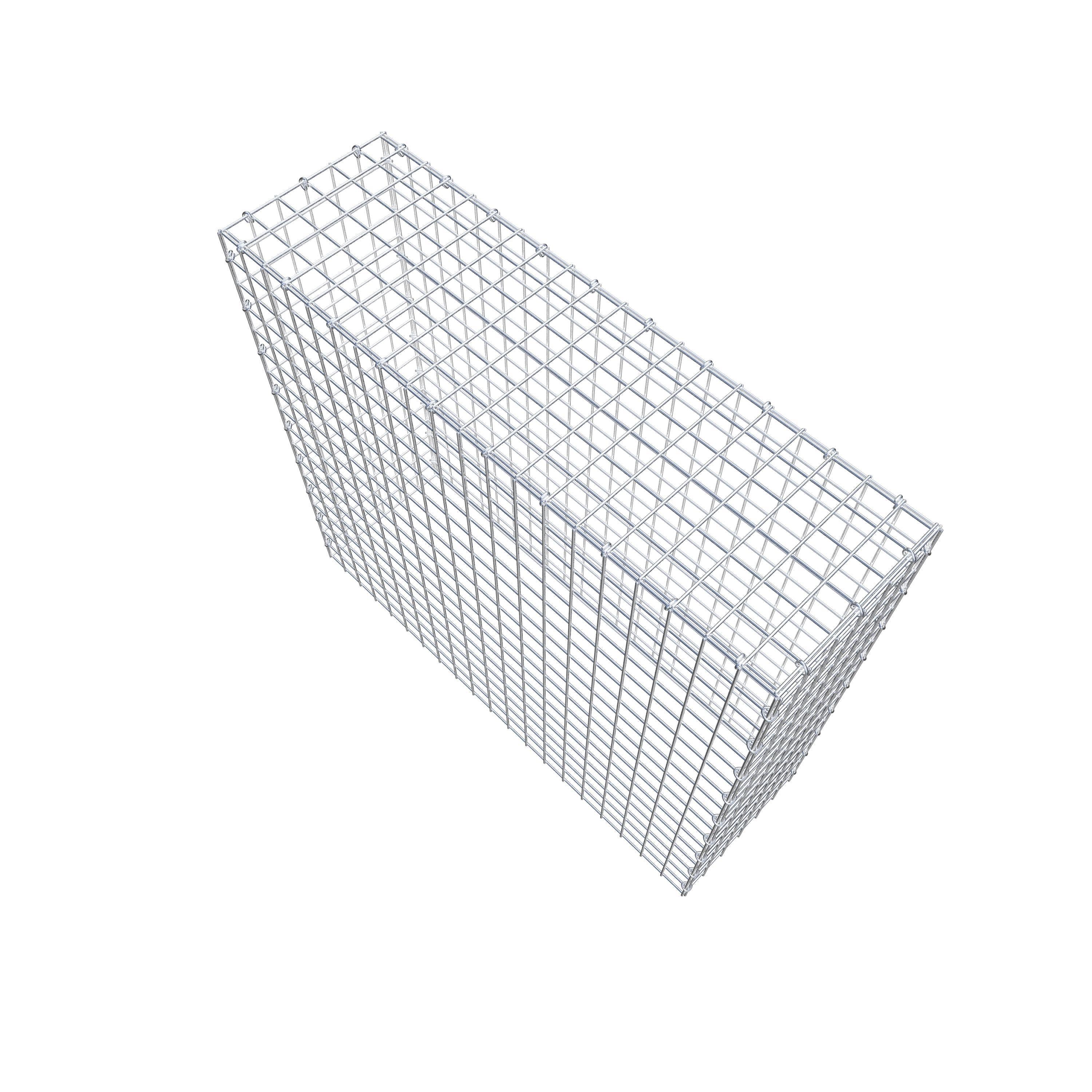 Mounted gabion type 3 100 cm x 90 cm x 30 cm (L x H x D), mesh size 5 cm x 5 cm, C-ring