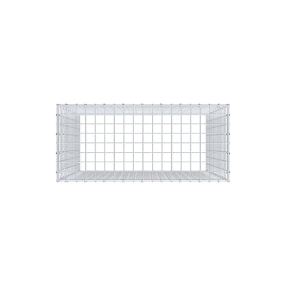 Anbaugabione Typ 3 100 cm x 90 cm x 40 cm (L x H x T), Maschenweite 5 cm x 5 cm, C-Ring