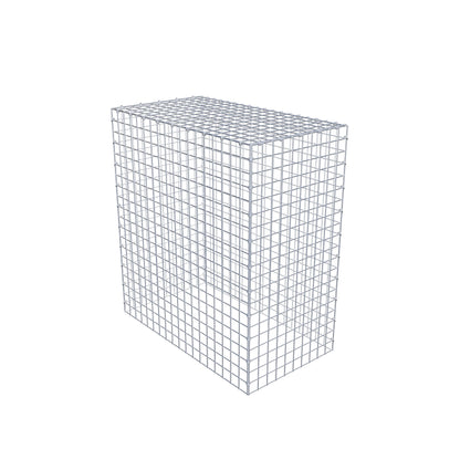 Typ 3 påbyggnadsgabion 100 cm x 90 cm x 50 cm (L x H x D), maskstorlek 5 cm x 5 cm, C-ring