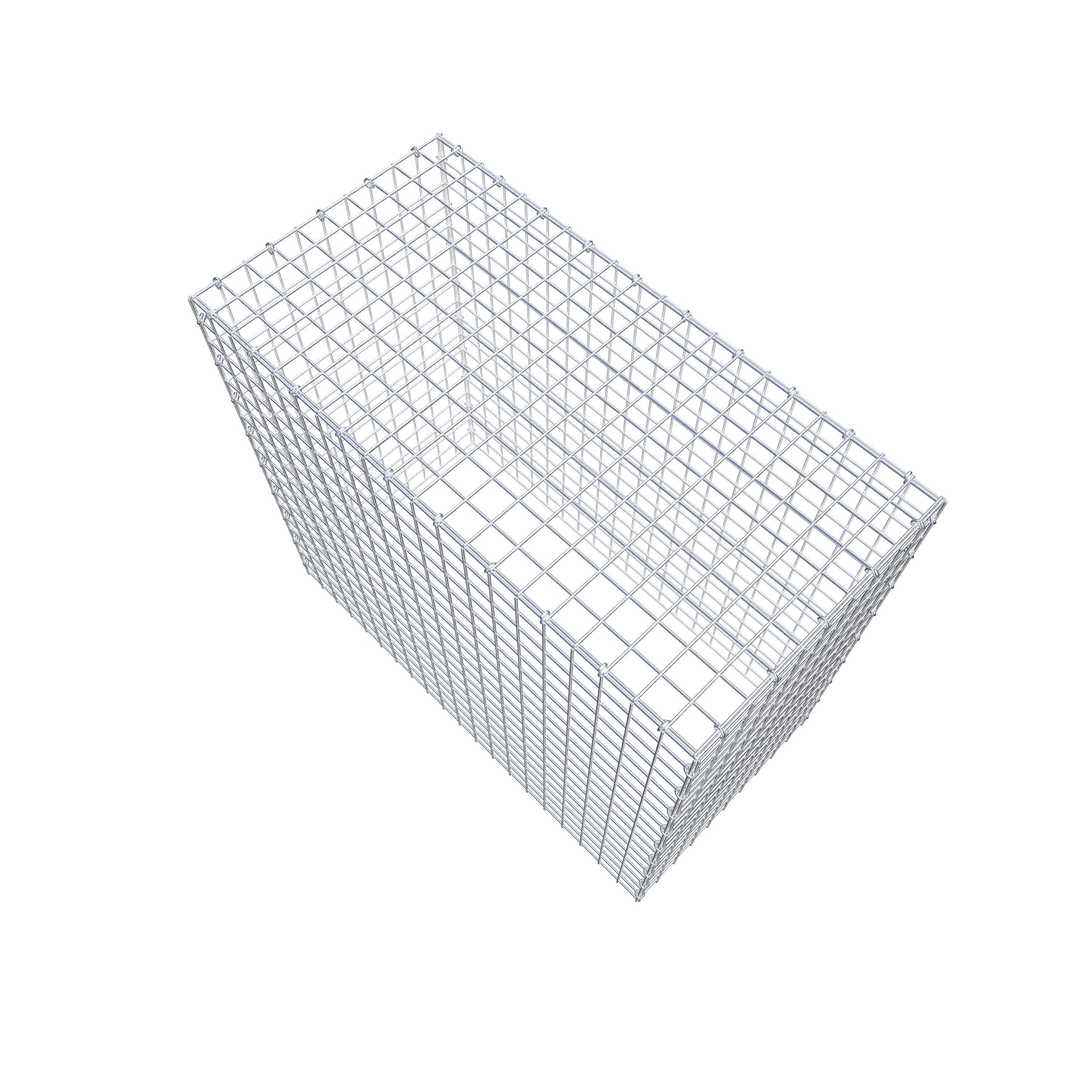 Mounted gabion type 3 100 cm x 90 cm x 50 cm (L x H x D), mesh size 5 cm x 5 cm, C-ring