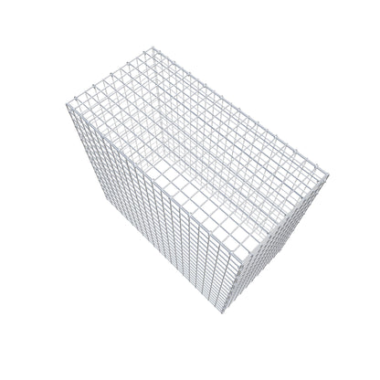 Typ 3 påbyggnadsgabion 100 cm x 90 cm x 50 cm (L x H x D), maskstorlek 5 cm x 5 cm, C-ring