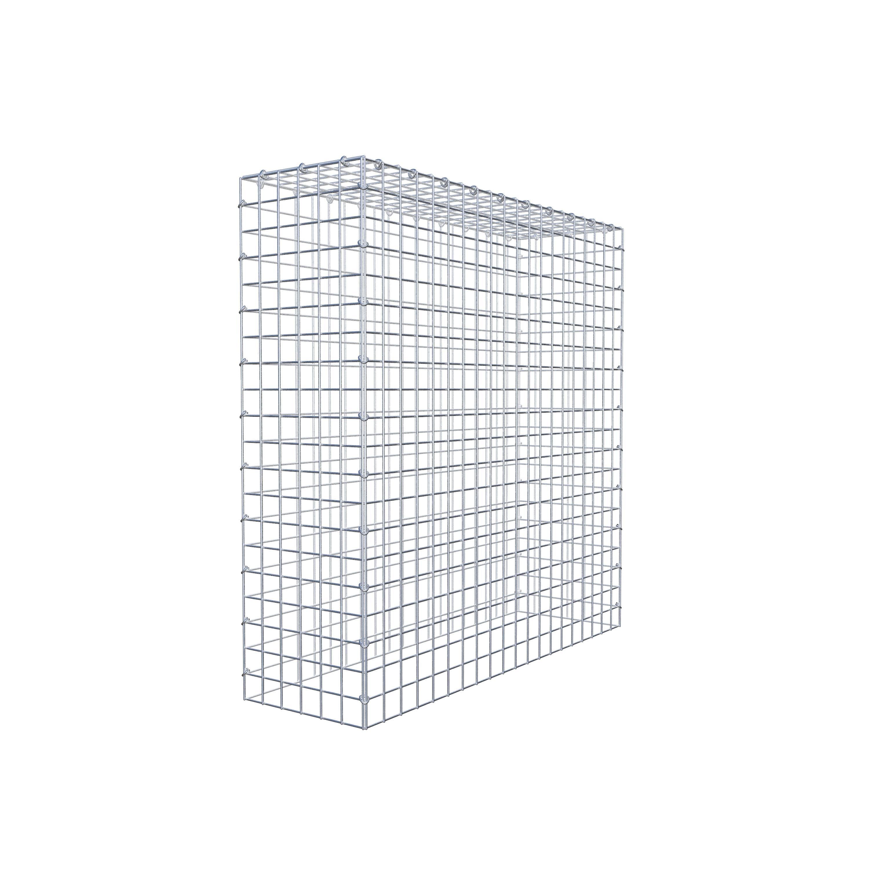 Mounted gabion type 3 100 cm x 100 cm x 30 cm (L x H x D), mesh size 5 cm x 5 cm, C-ring