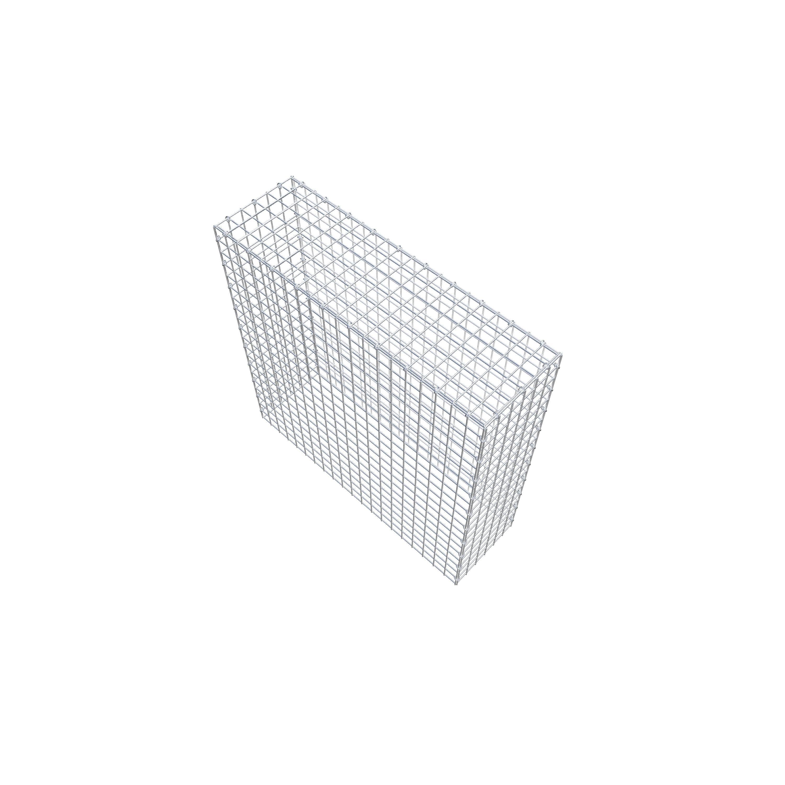 Mounted gabion type 3 100 cm x 100 cm x 30 cm (L x H x D), mesh size 5 cm x 5 cm, C-ring