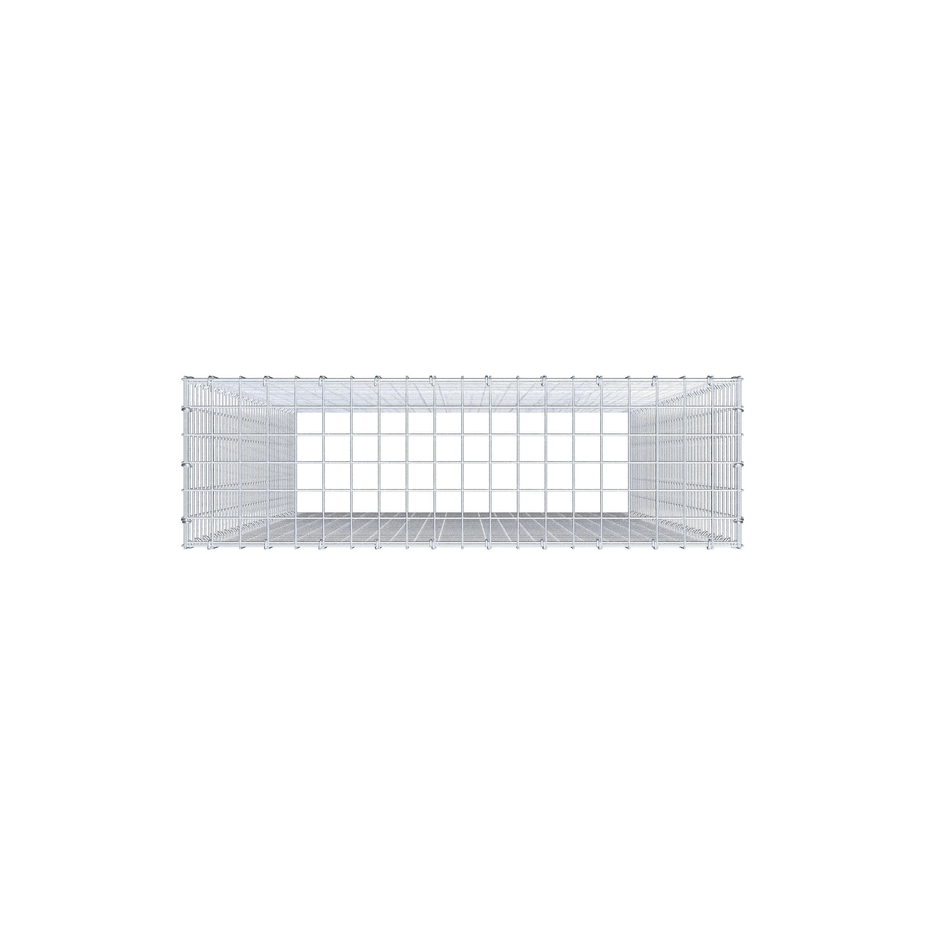 Mounted gabion type 3 200 cm x 100 cm x 30 cm (L x H x D), mesh size 5 cm x 5 cm, C-ring