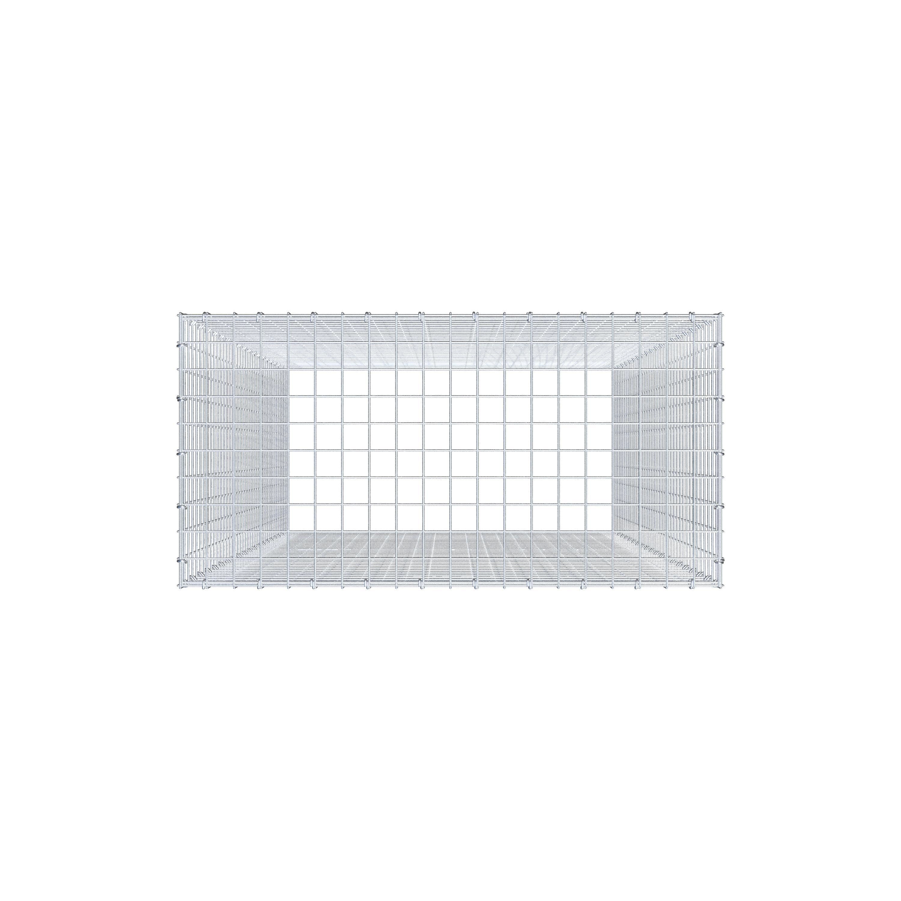 Mounted gabion type 3 200 cm x 100 cm x 50 cm (L x H x D), mesh size 5 cm x 5 cm, C-ring