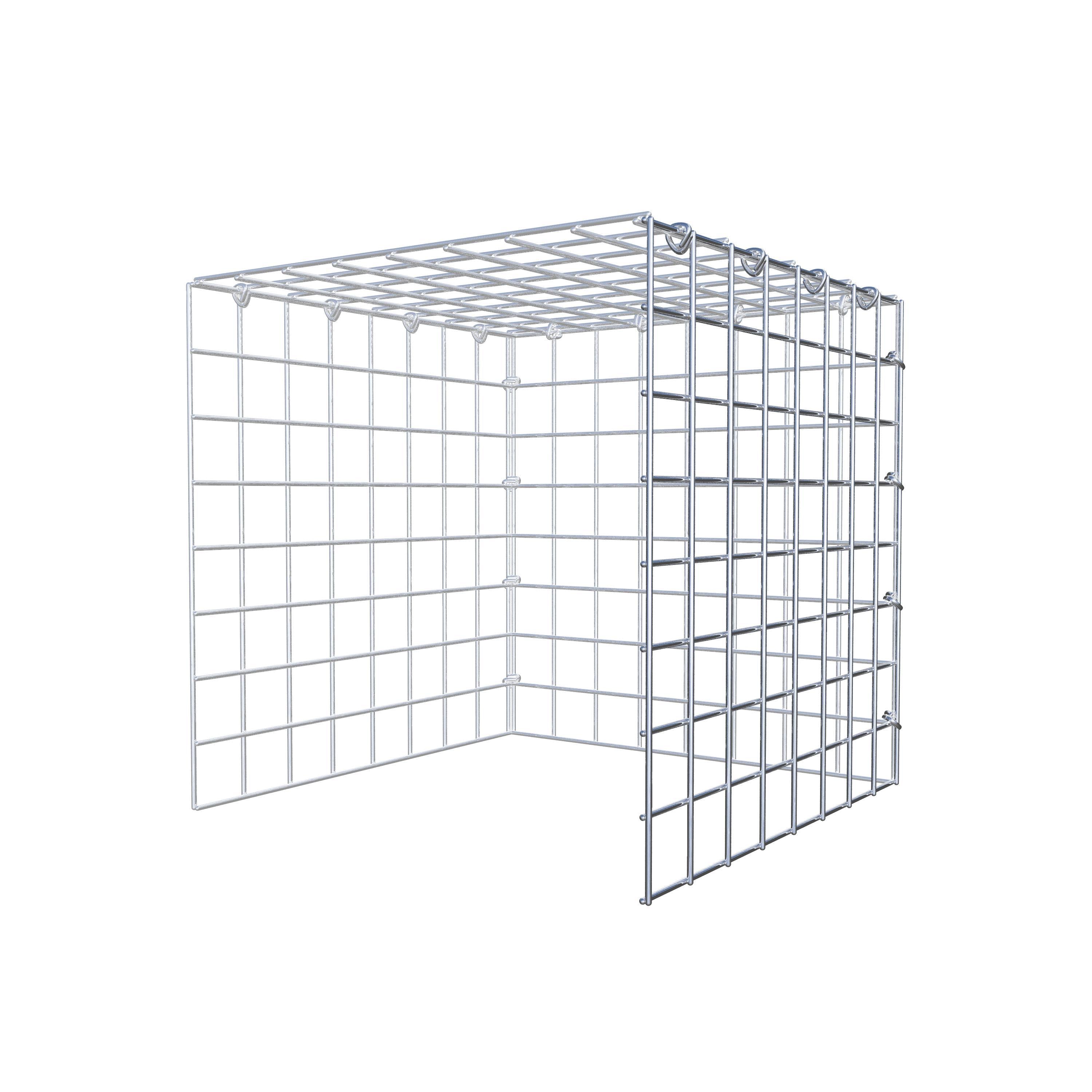 Monteret gabion type 4 40 cm x 40 cm x 40 cm (L x H x D), maskestørrelse 5 cm x 5 cm, C-ring