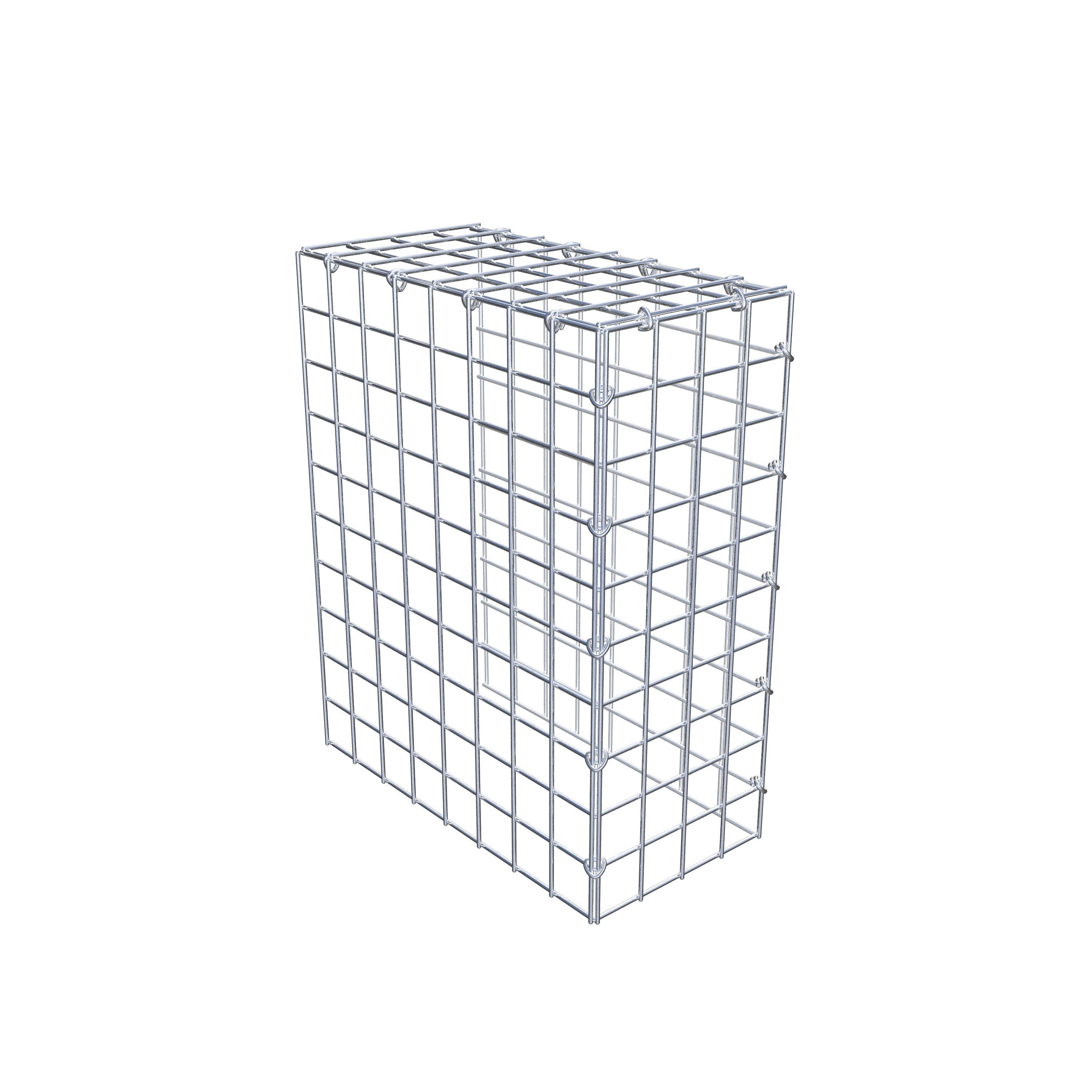 Mounted gabion type 4 50 cm x 40 cm x 20 cm (L x H x D), mesh size 5 cm x 5 cm, C-ring