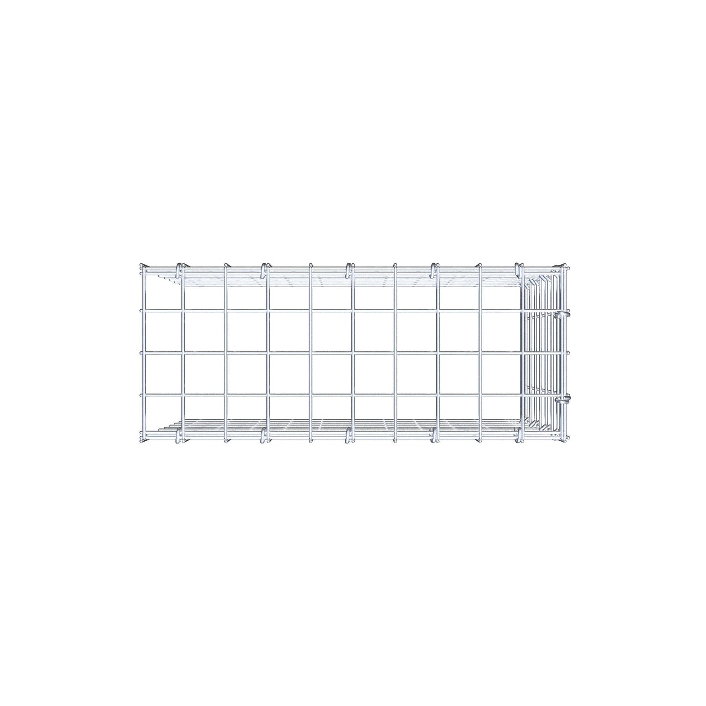 Pila adicional tipo 4 50 cm x 40 cm x 20 cm (L x A x P), malla 5 cm x 5 cm, anillo en C