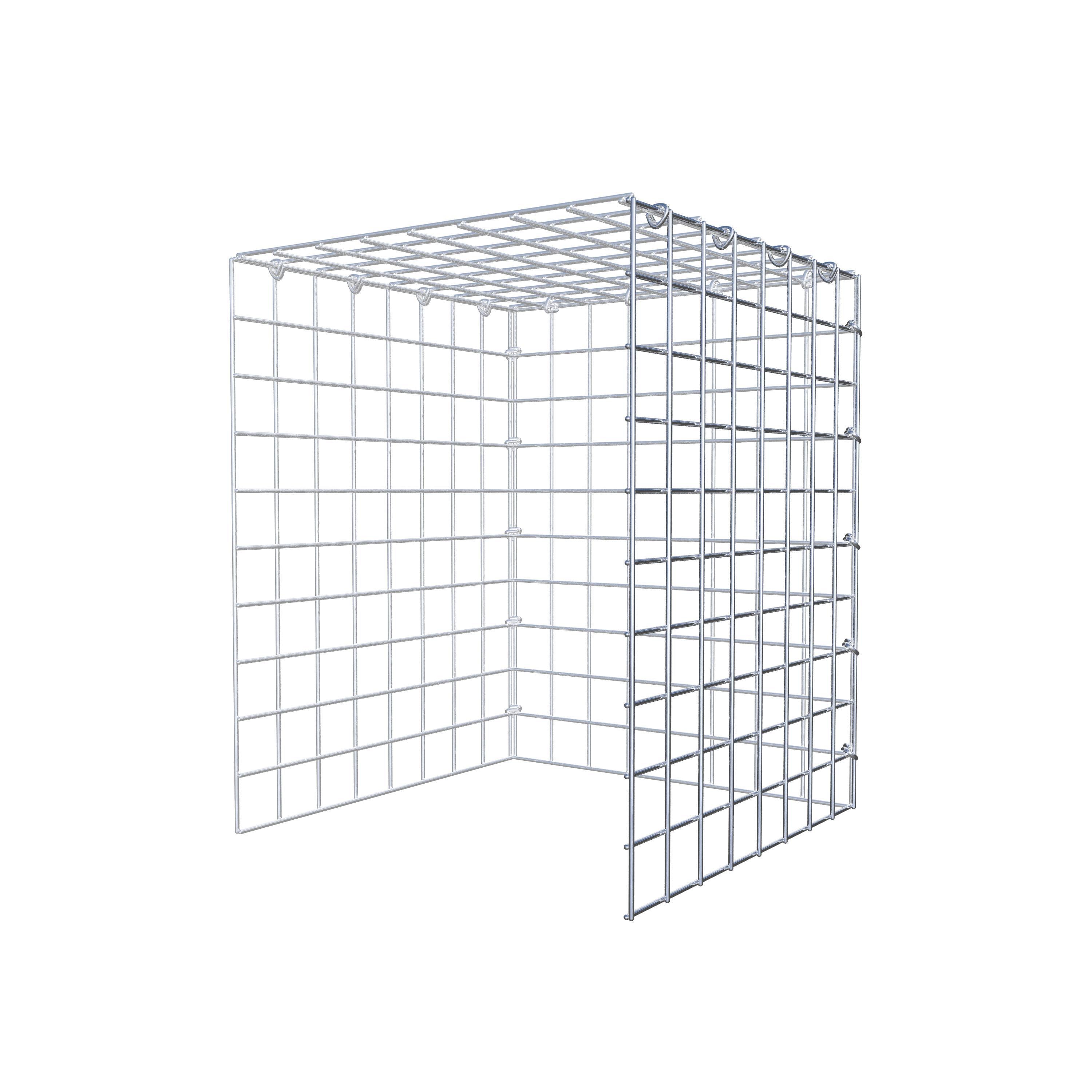 Mounted gabion type 4 50 cm x 40 cm x 40 cm (L x H x D), mesh size 5 cm x 5 cm, C-ring