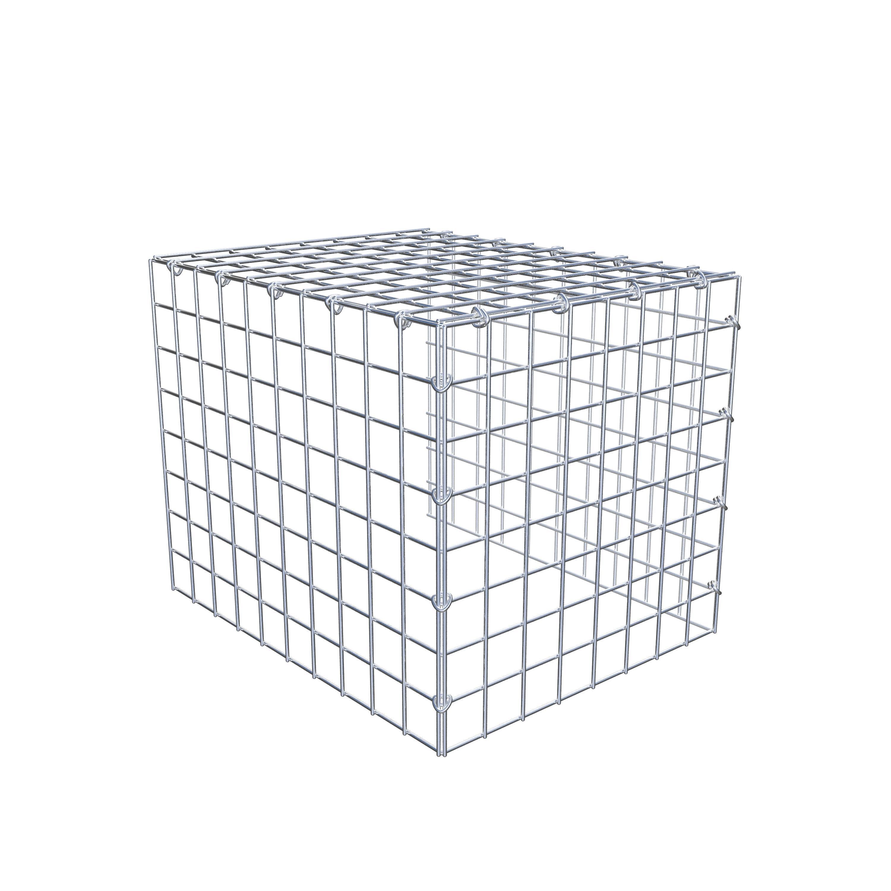 Mounted gabion type 4 50 cm x 40 cm x 40 cm (L x H x D), mesh size 5 cm x 5 cm, C-ring