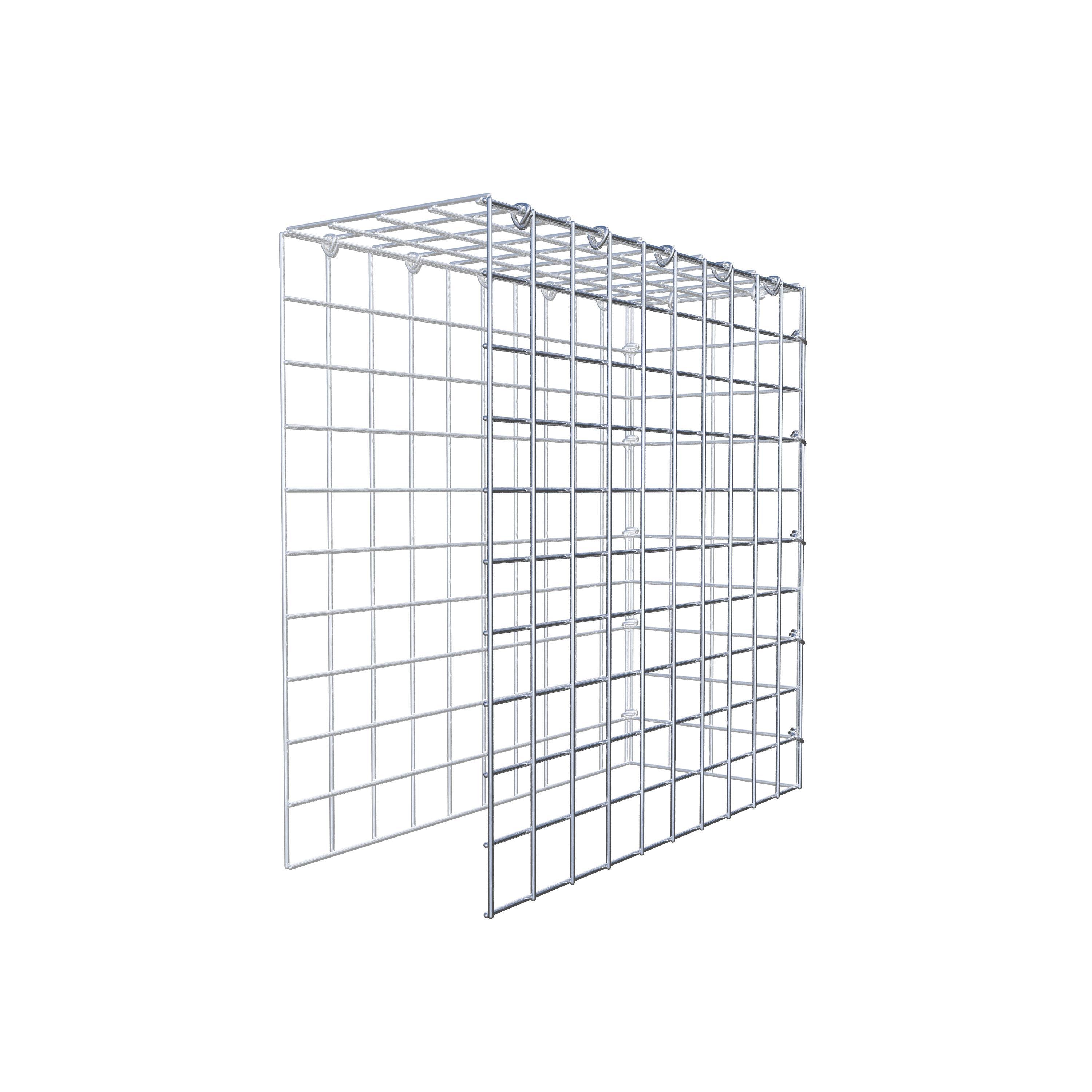 Mounted gabion type 4 50 cm x 50 cm x 20 cm (L x H x D), mesh size 5 cm x 5 cm, C-ring