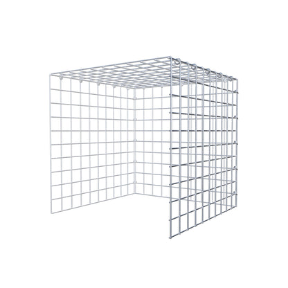 Monteret gabion type 4 50 cm x 50 cm x 50 cm (L x H x D), maskestørrelse 5 cm x 5 cm, C-ring