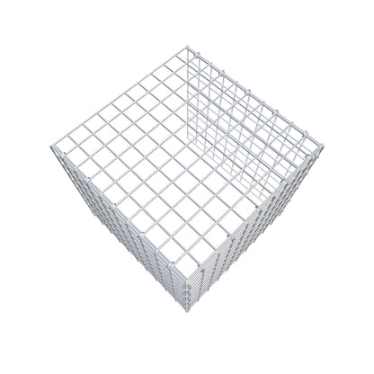 Monteret gabion type 4 50 cm x 50 cm x 50 cm (L x H x D), maskestørrelse 5 cm x 5 cm, C-ring