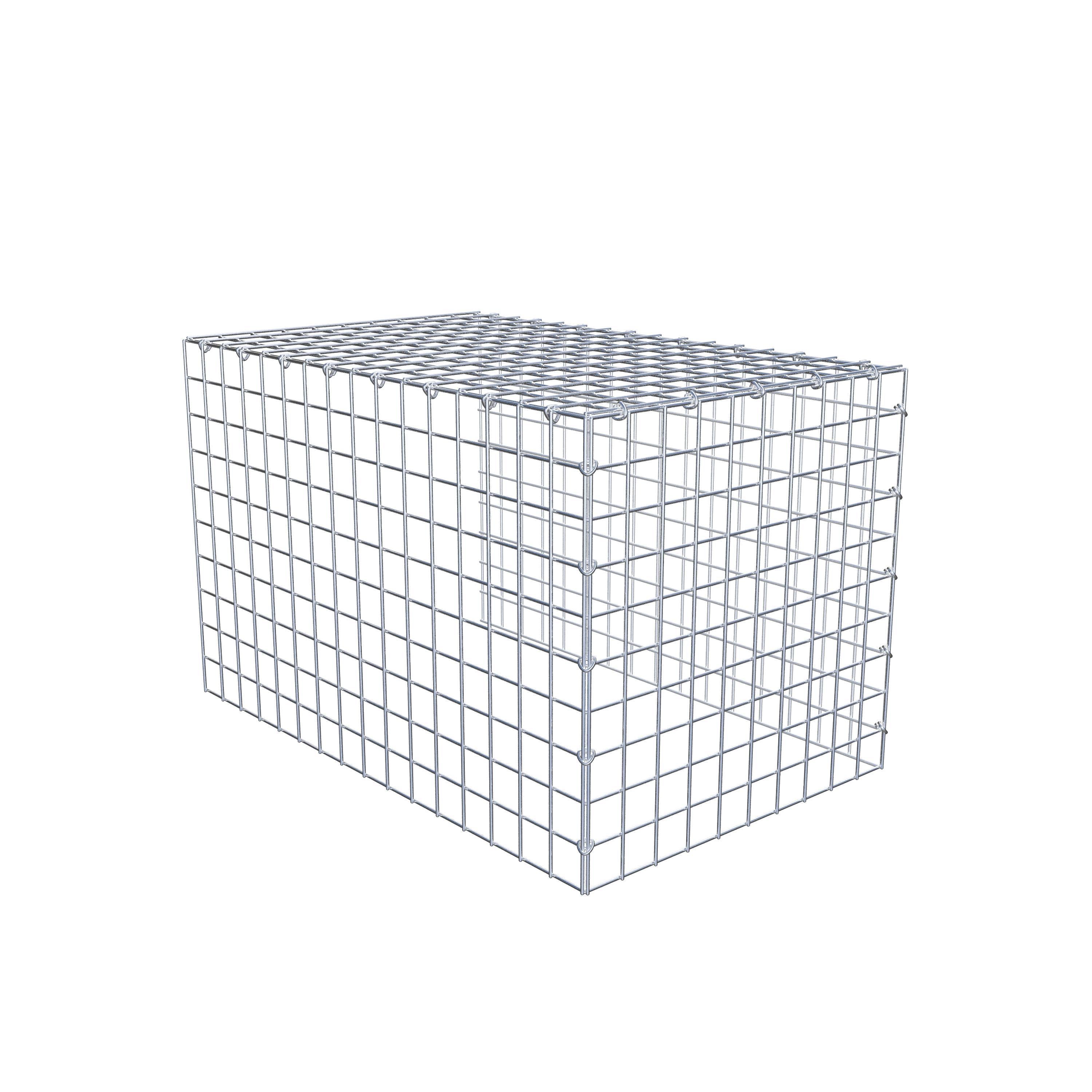 Mounted gabion type 4 80 cm x 50 cm x 50 cm (L x H x D), mesh size 5 cm x 5 cm, C-ring