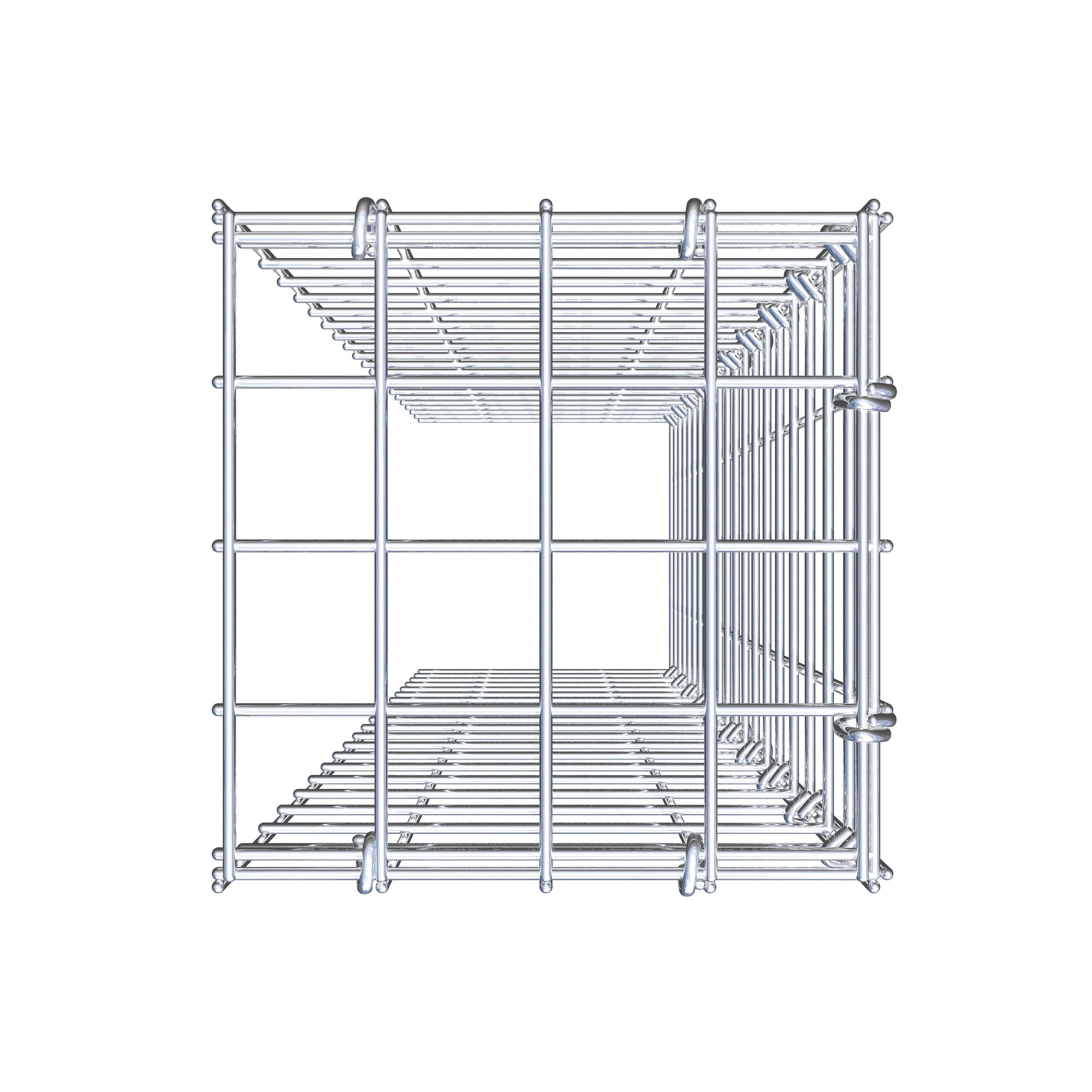 Gabbione aggiuntivo tipo 4 100 cm x 20 cm x 20 cm (L x A x P), maglia 5 cm x 5 cm, anello a C