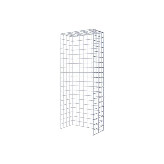 Monteret gabion type 4 100 cm x 20 cm x 40 cm (L x H x D), maskestørrelse 5 cm x 5 cm, C-ring