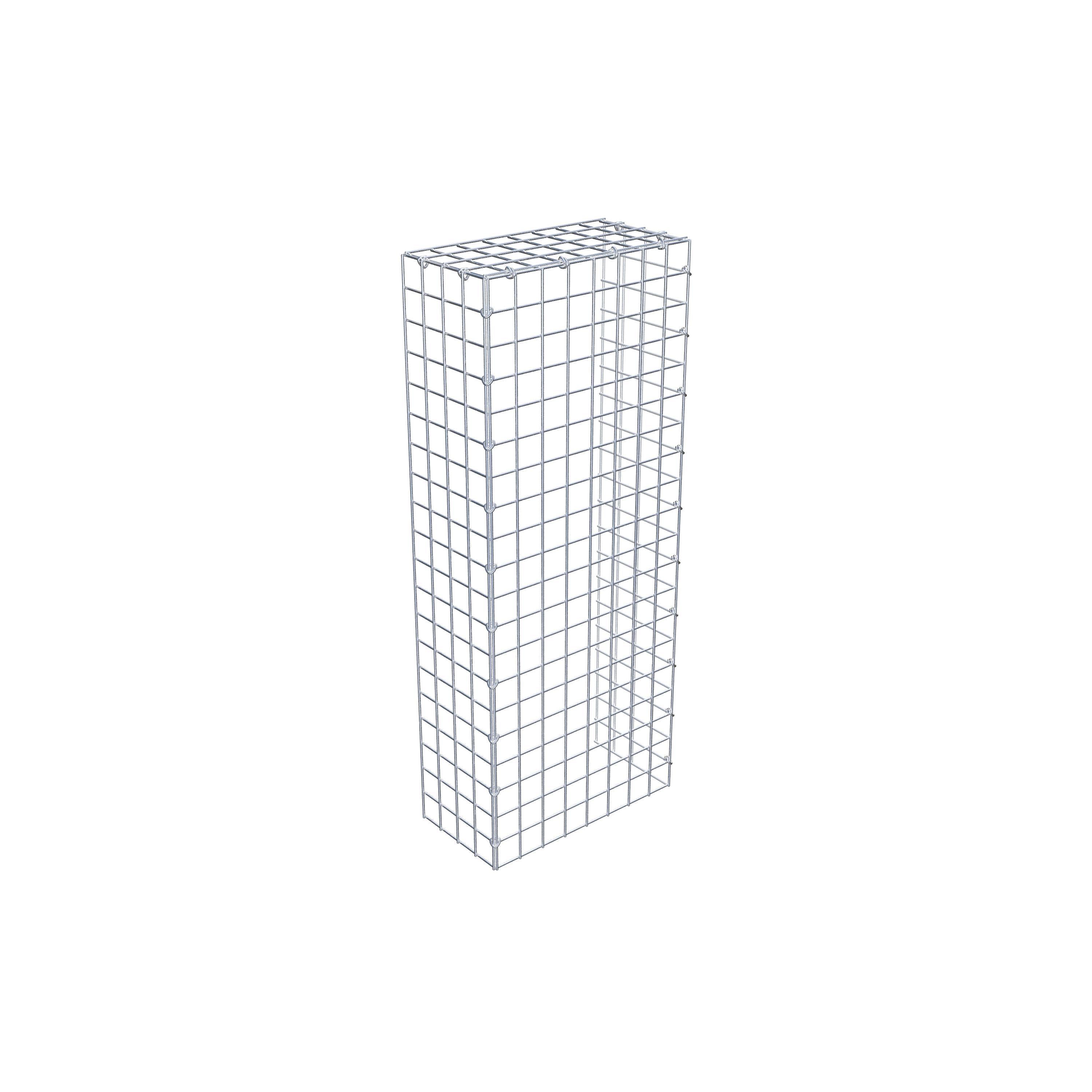 Mounted gabion type 4 100 cm x 20 cm x 40 cm (L x H x D), mesh size 5 cm x 5 cm, C-ring