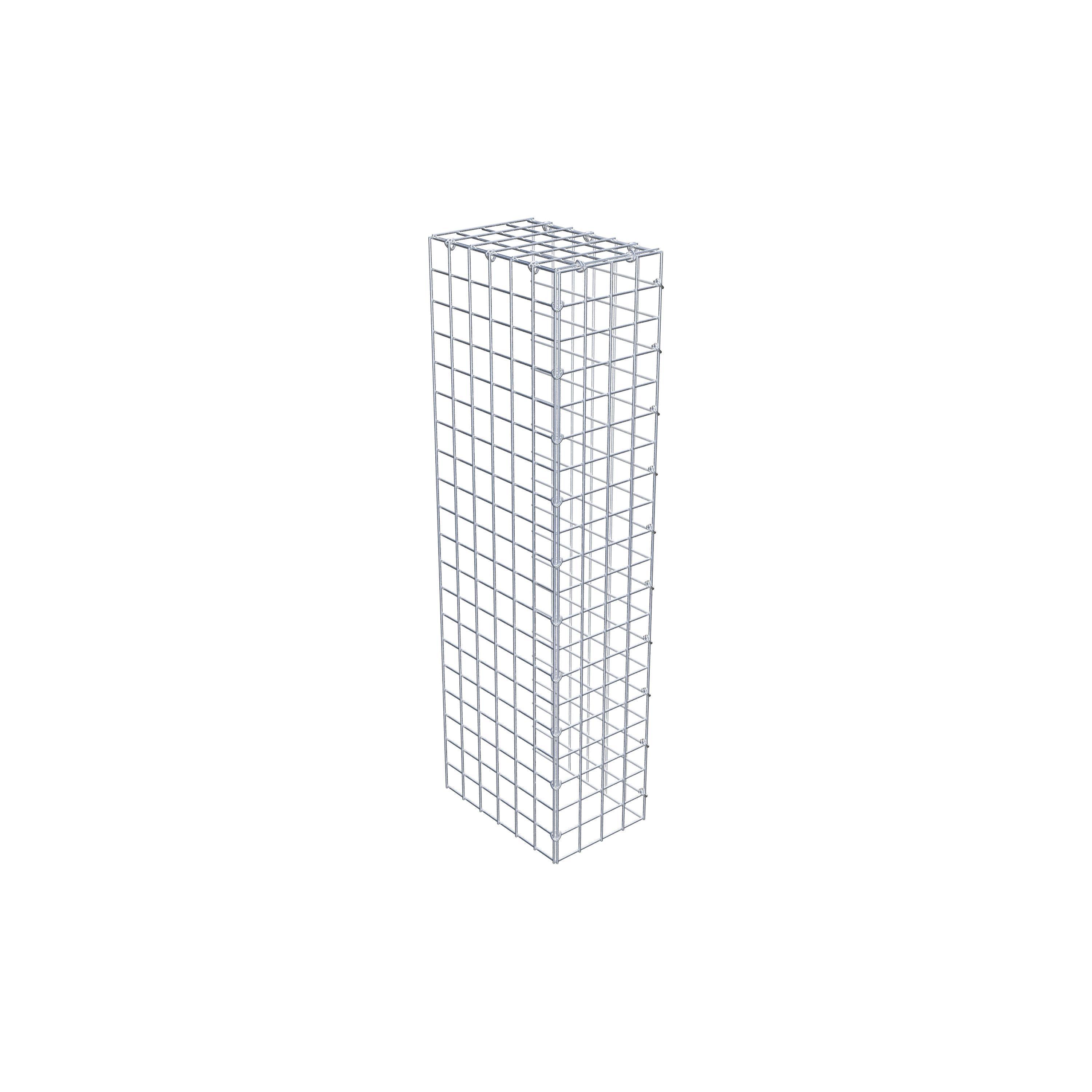 Mounted gabion type 4 100 cm x 30 cm x 20 cm (L x H x D), mesh size 5 cm x 5 cm, C-ring