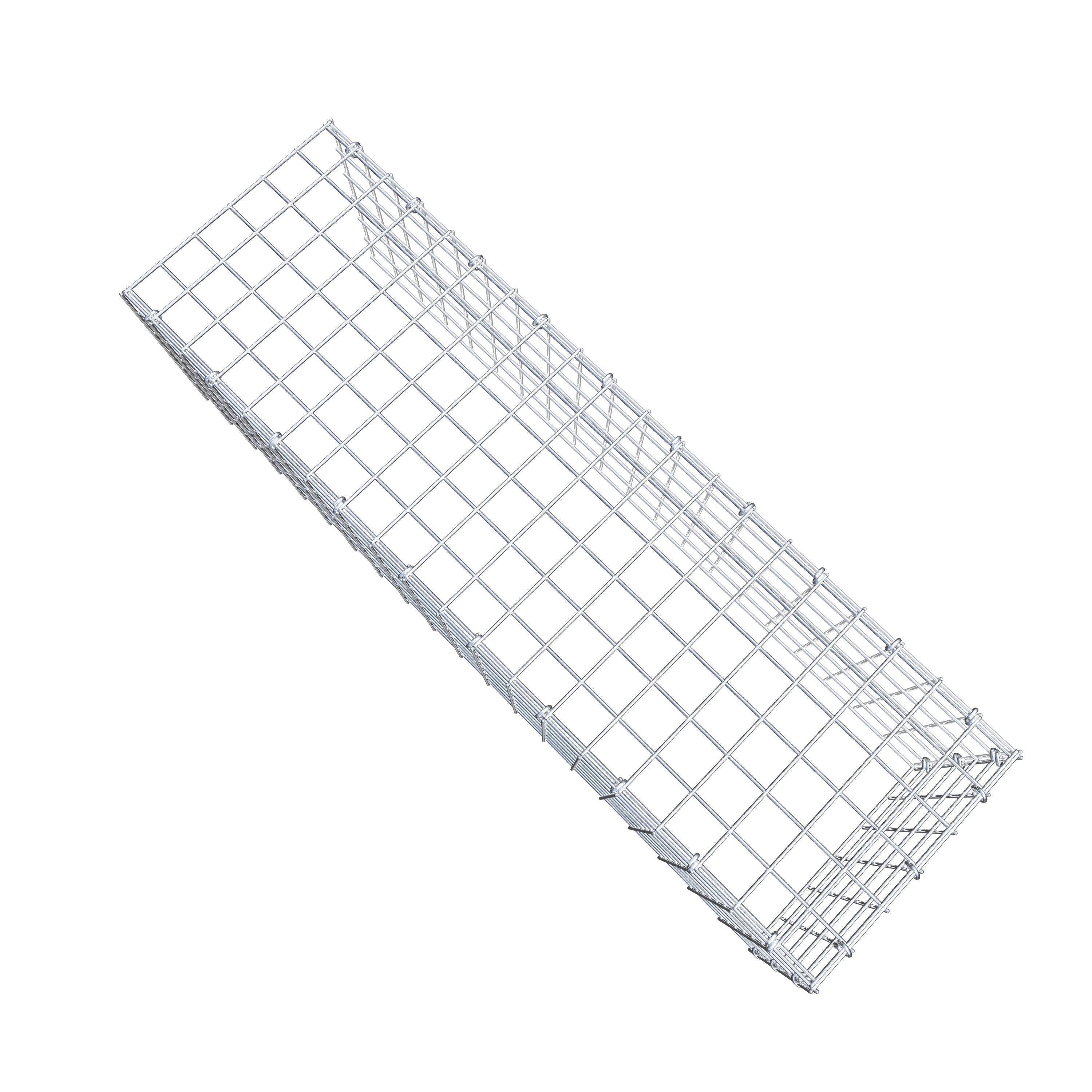 Anbaugabione Typ 4 100 cm x 30 cm x 30 cm (L x H x T), Maschenweite 5 cm x 5 cm, C-Ring