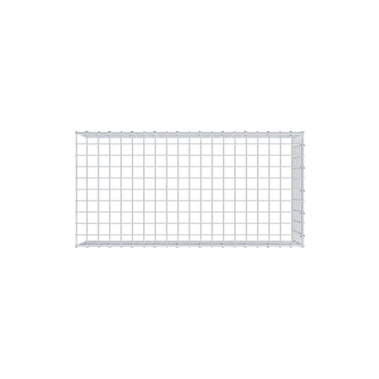 Mounted gabion type 4 100 cm x 30 cm x 50 cm (L x H x D), mesh size 5 cm x 5 cm, C-ring