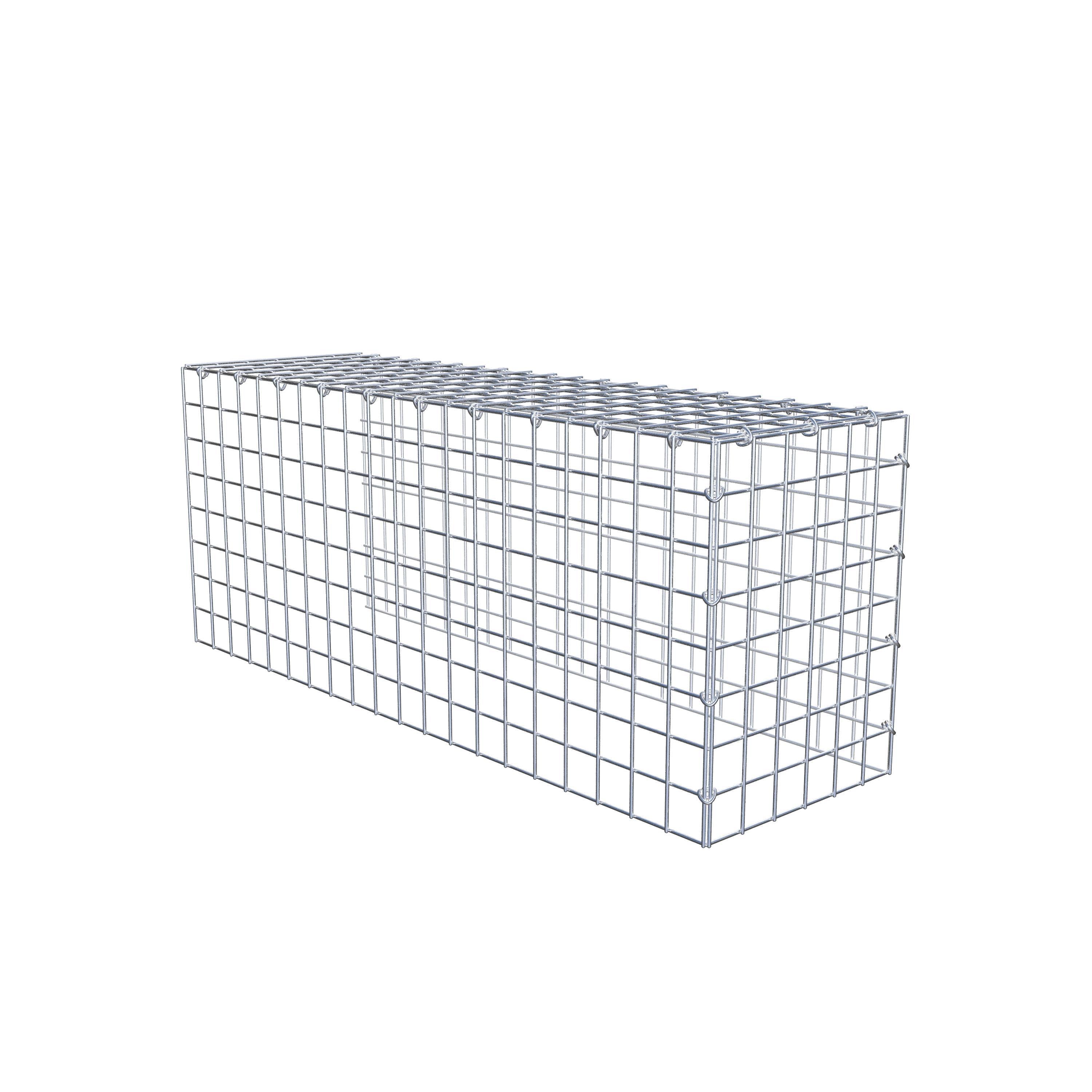 Mounted gabion type 4 100 cm x 40 cm x 30 cm (L x H x D), mesh size 5 cm x 5 cm, C-ring