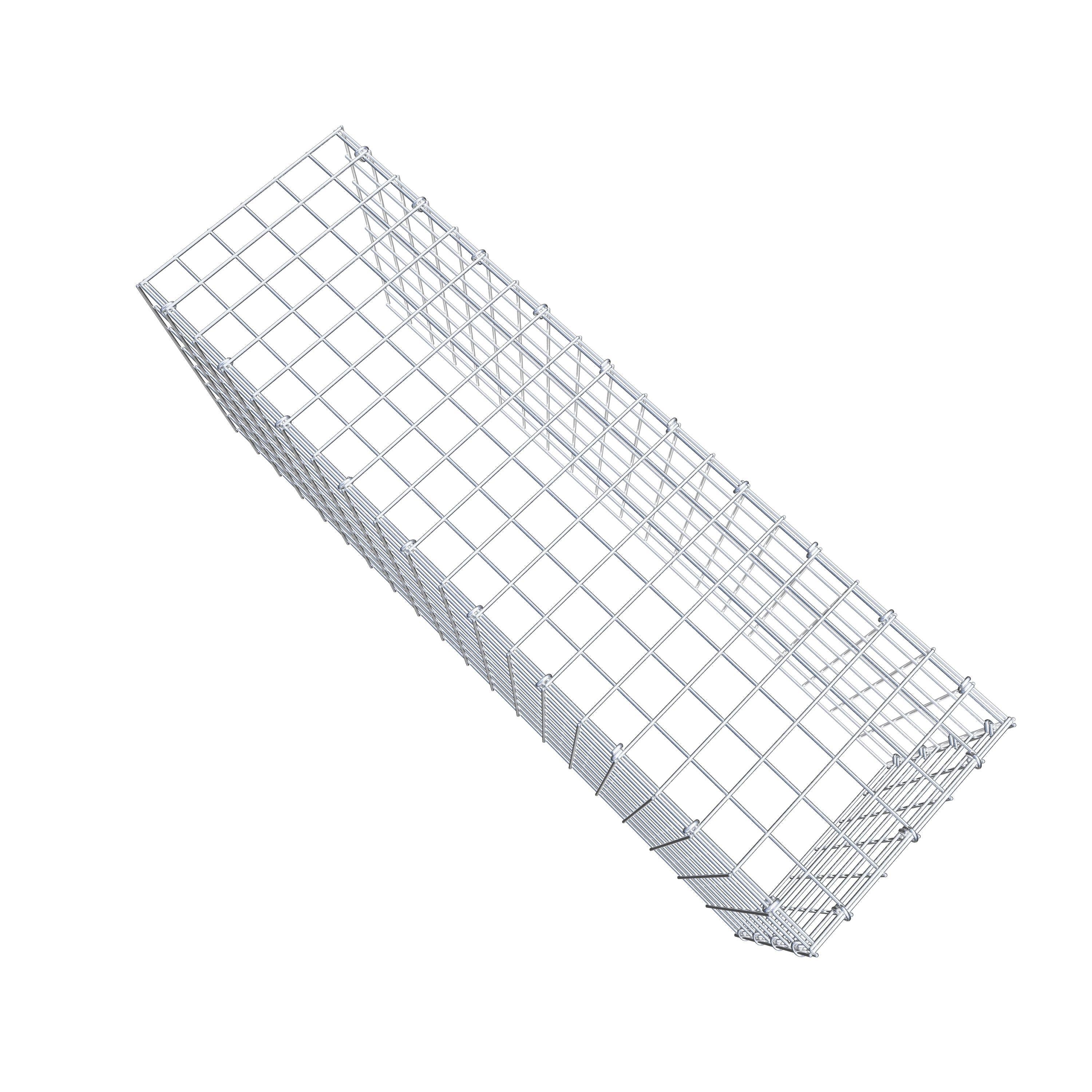 Mounted gabion type 4 100 cm x 40 cm x 30 cm (L x H x D), mesh size 5 cm x 5 cm, C-ring